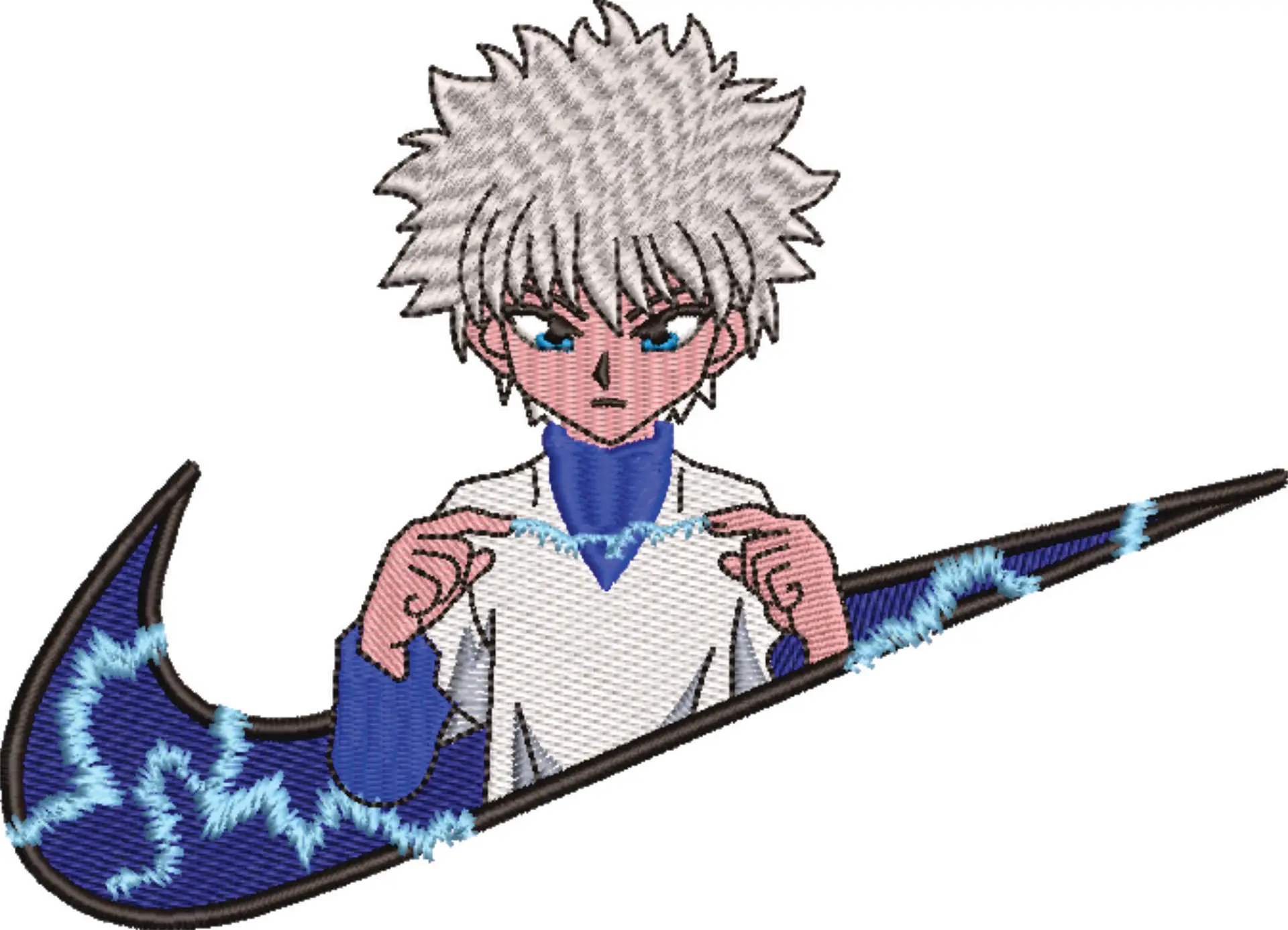 Nike Swoosh Nike Killaux - Anime - Nike embroidery design - instant download — view 4