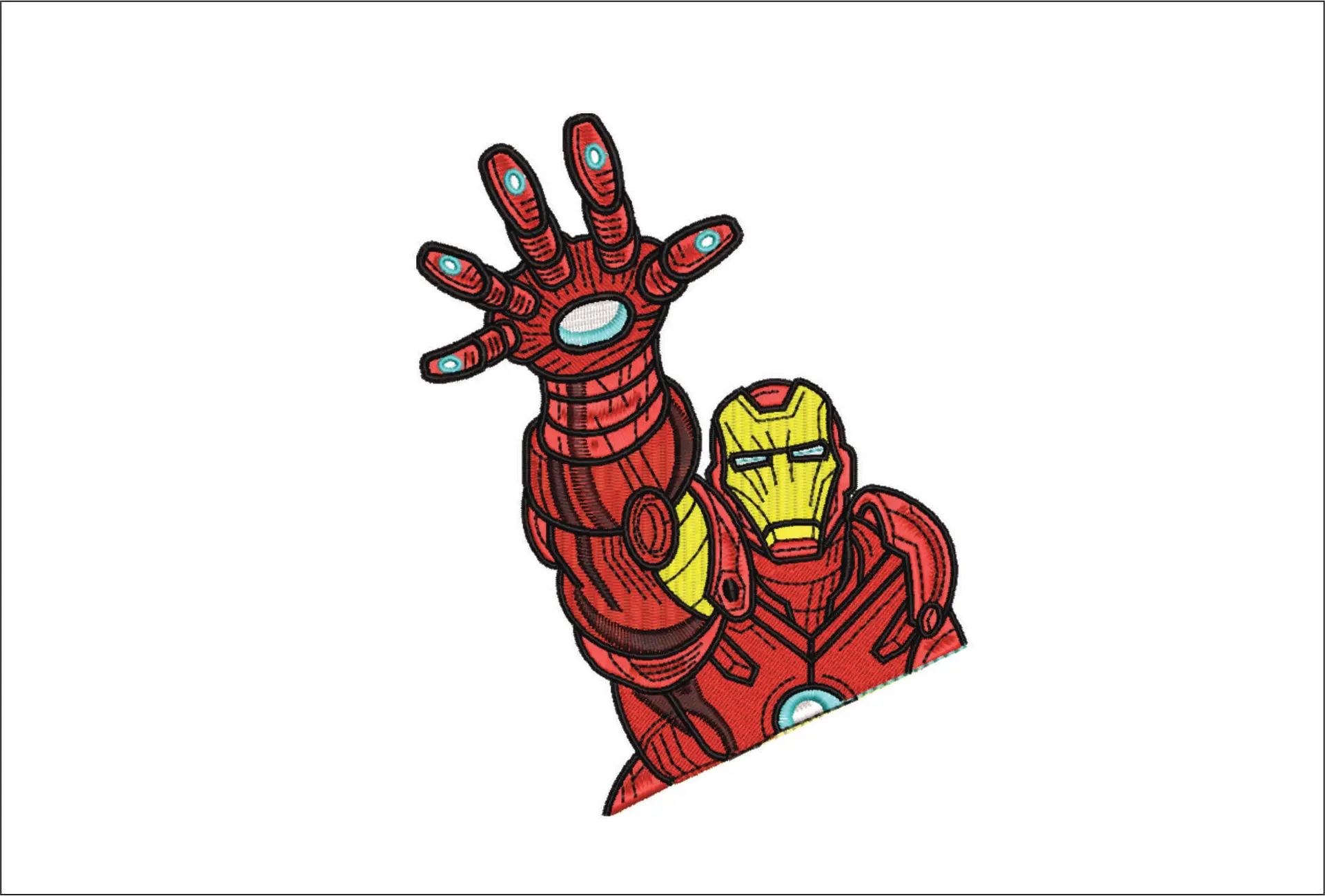 Iron Man Reach out - Marvel Comics - Nike embroidery design file - instant download
