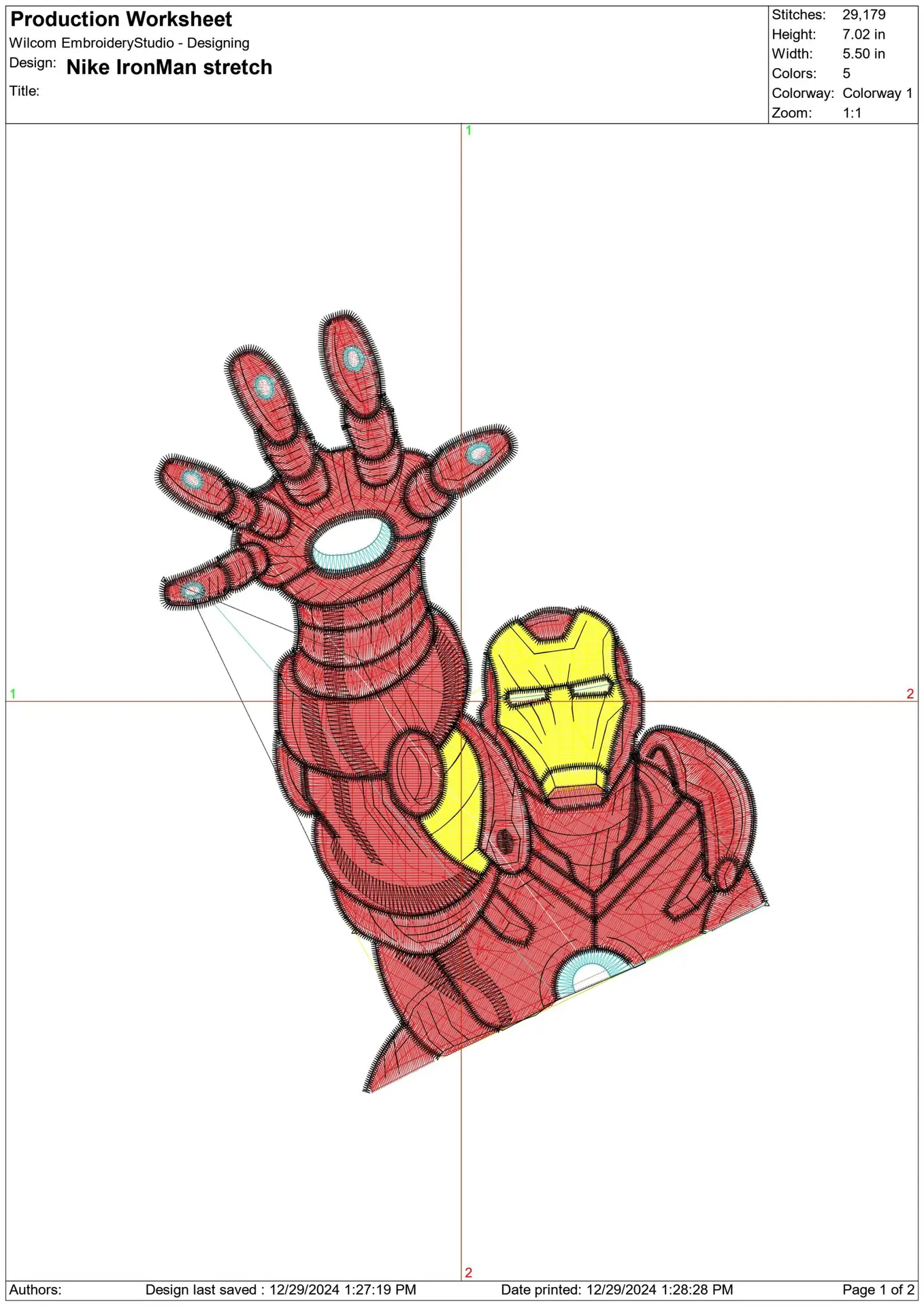 Iron Man Reach out - Marvel Comics - Nike embroidery design file - instant download — view 2