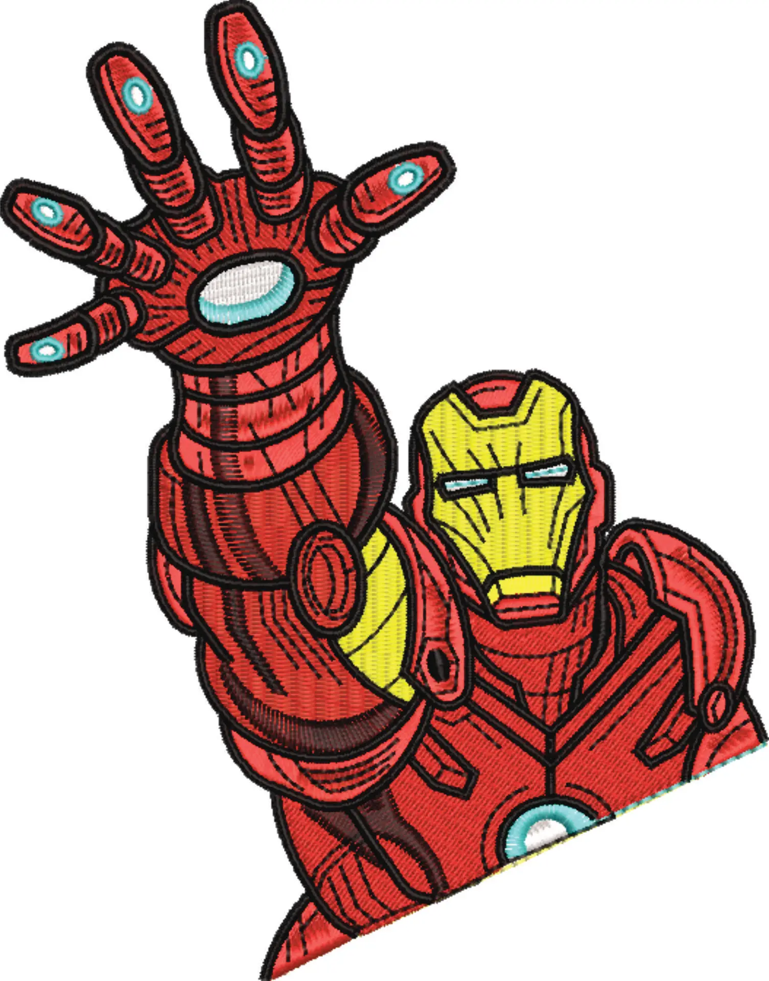 Iron Man Reach out - Marvel Comics - Nike embroidery design file - instant download — view 4
