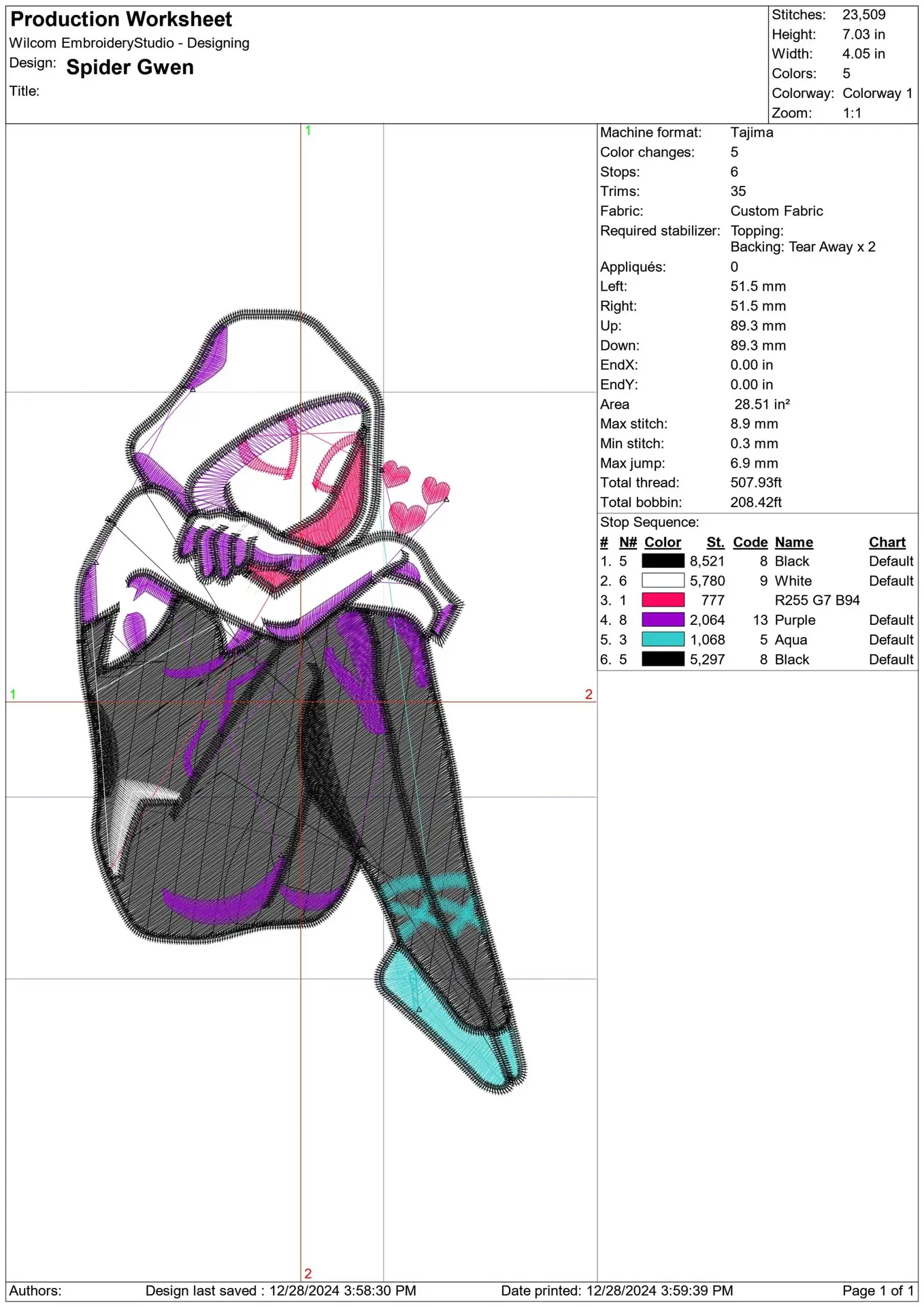 Gwen Spiderman - Marvel Comics - Nike embroidery design file - instant download — view 2