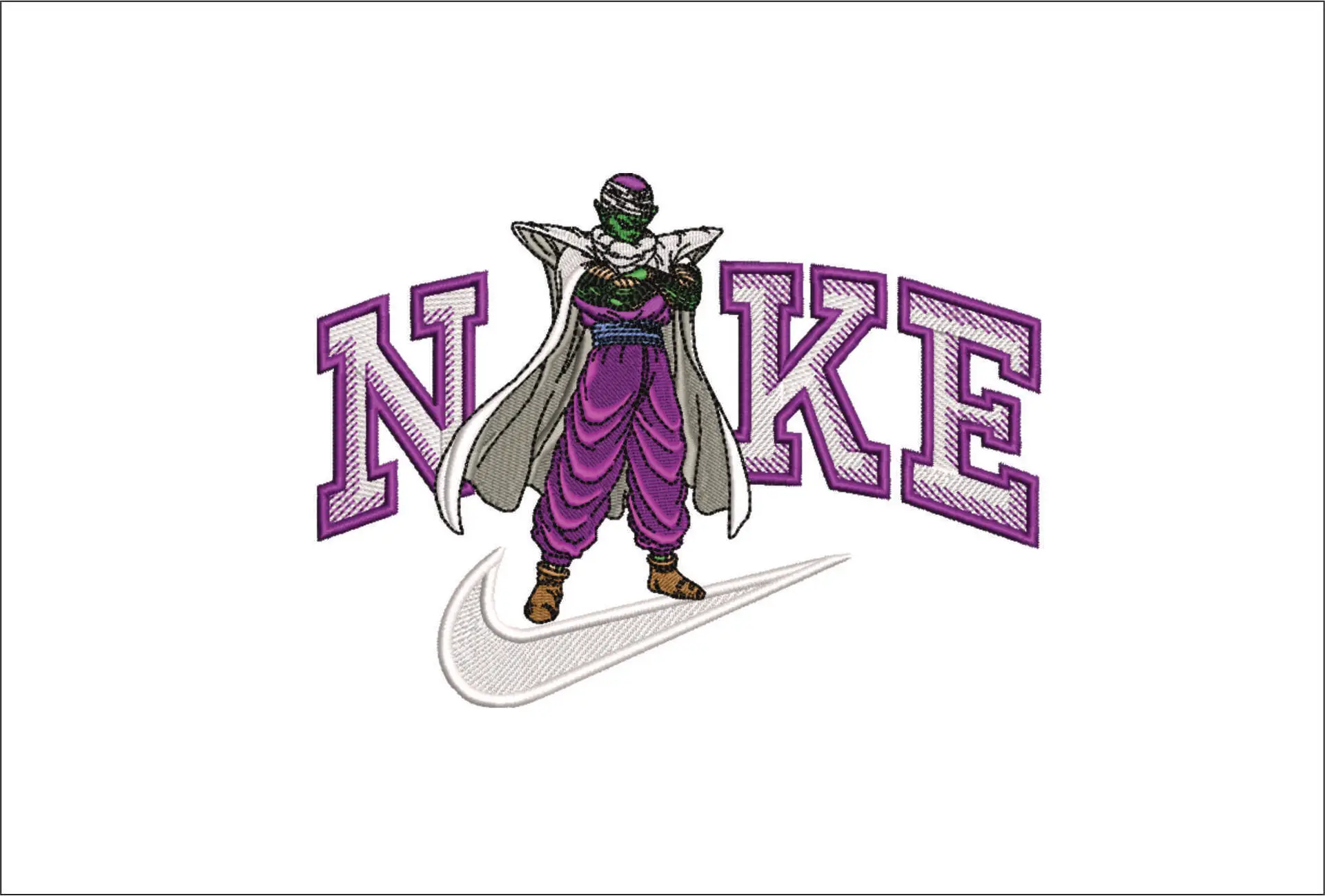 Nike Swoosh King Piccolo - Dragon Ballz - Nike design file - instant download