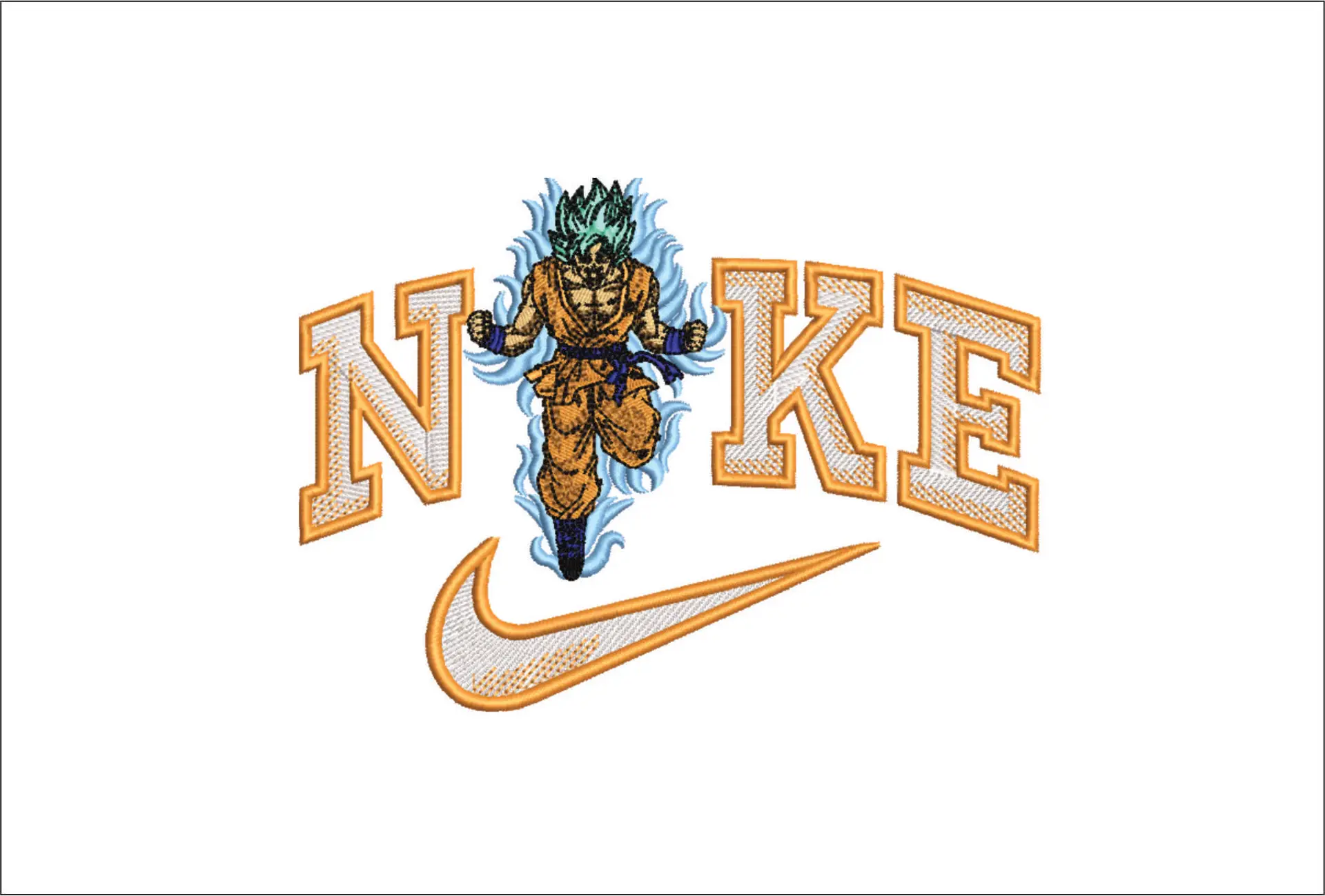 Nike Swoosh Guko - Dragon Ballz - Nike design file - instant download