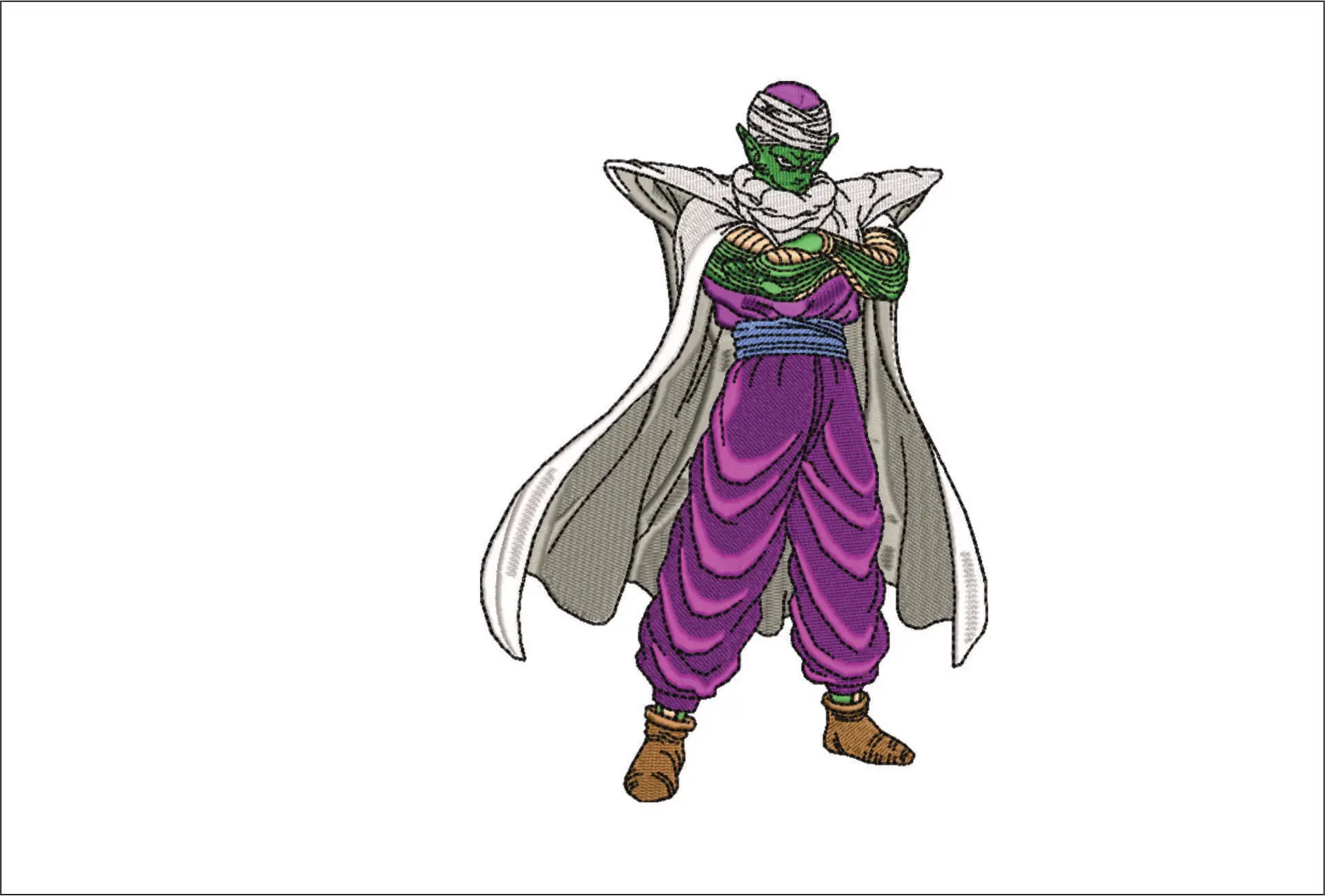 King Piccolo - Dragon Ballz - Nike design file - instant download