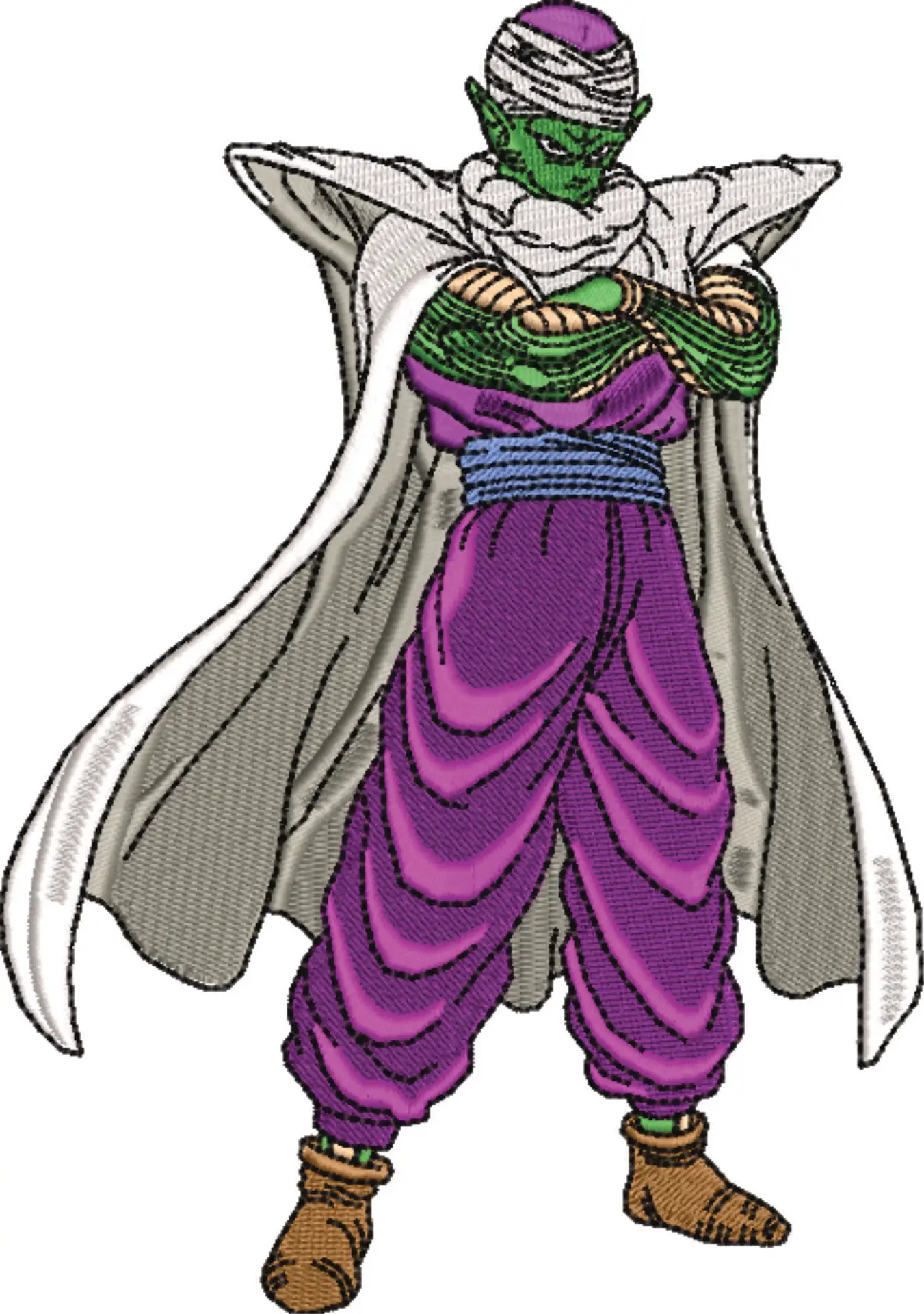 King Piccolo - Dragon Ballz - Nike design file - instant download — view 4