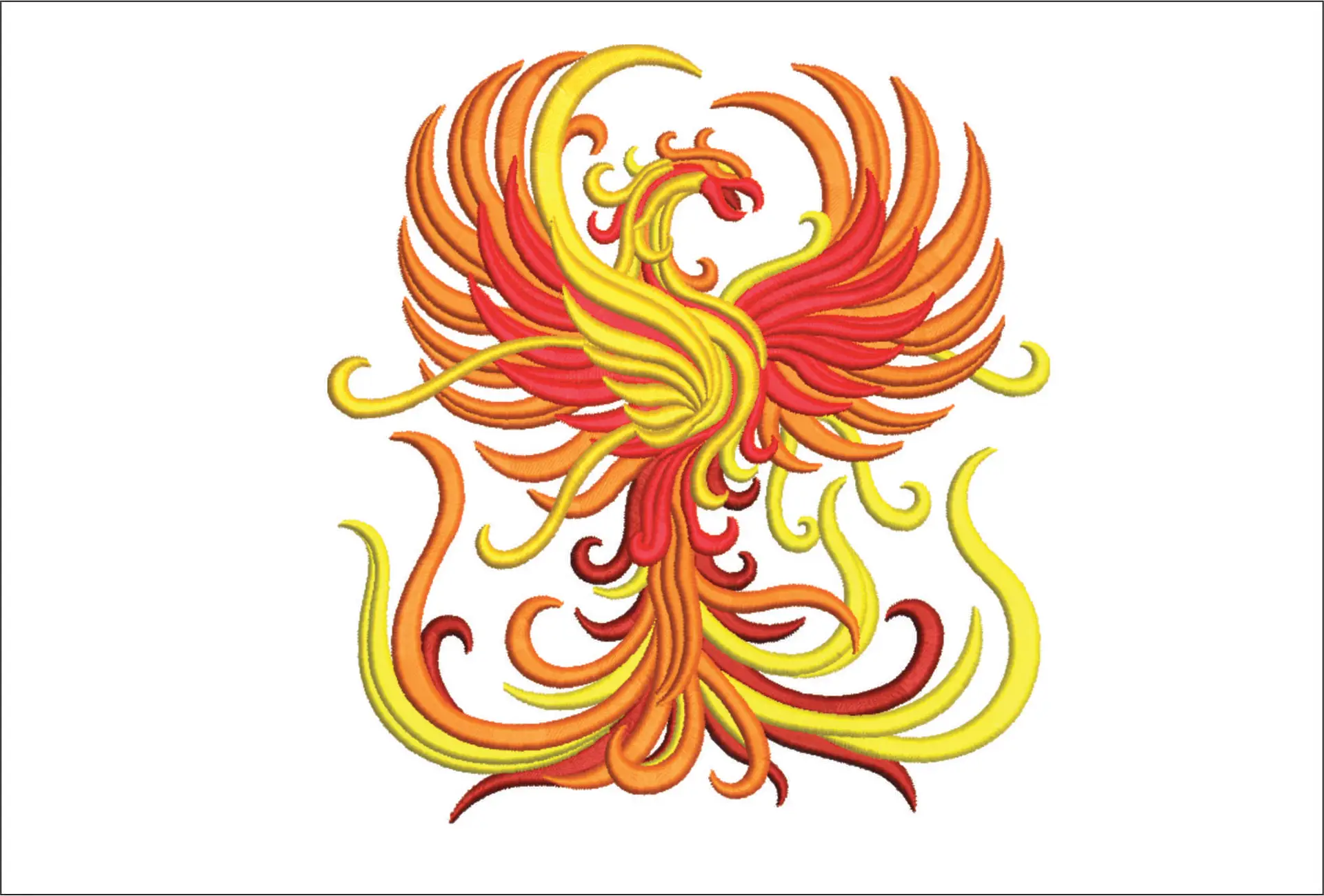 Faukes Phoenix - Harry Potter embroidery design file - instant download