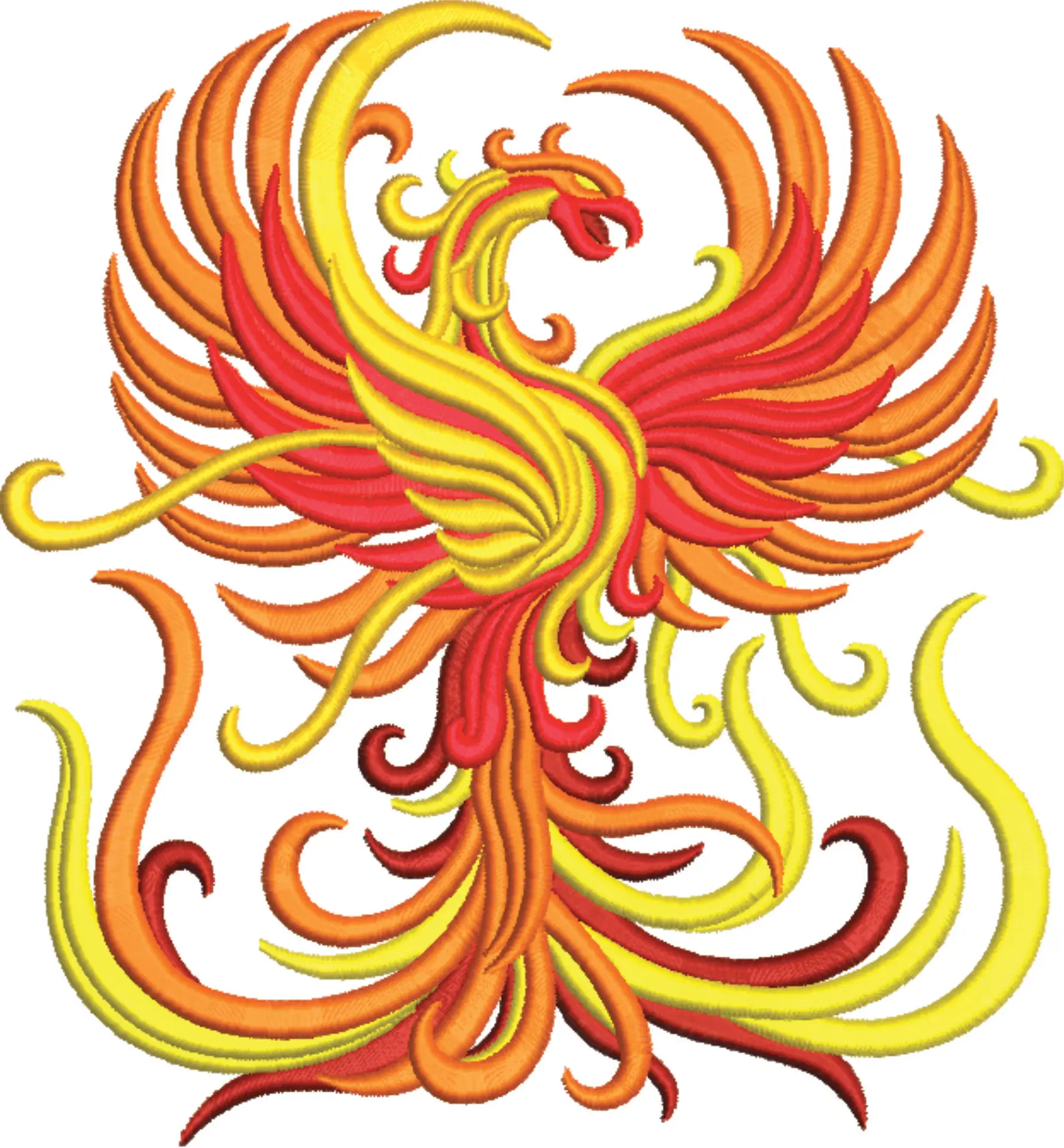 Faukes Phoenix - Harry Potter embroidery design file - instant download — view 4