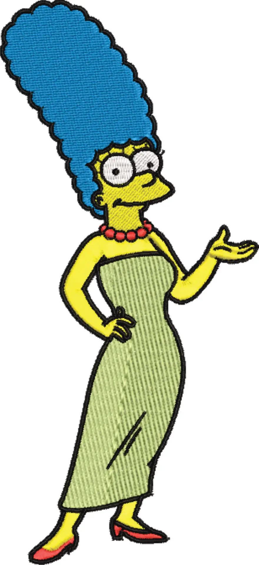 Marge Simpson - Nike embroidery design file - instant download — view 3