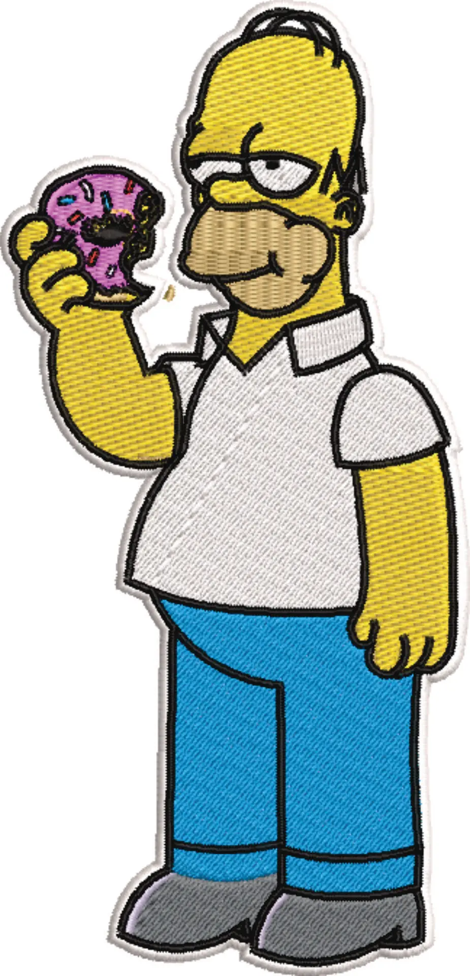 Homer Simpson - Nike embroidery design file - instant download — view 3