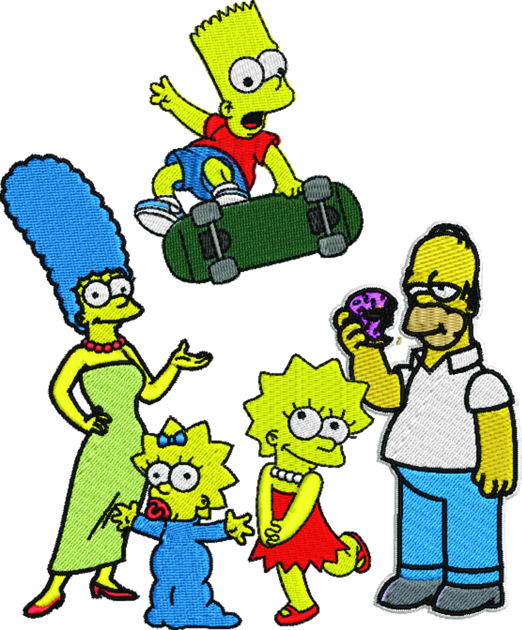 The Simpson - Nike embroidery design file - instant download — view 4