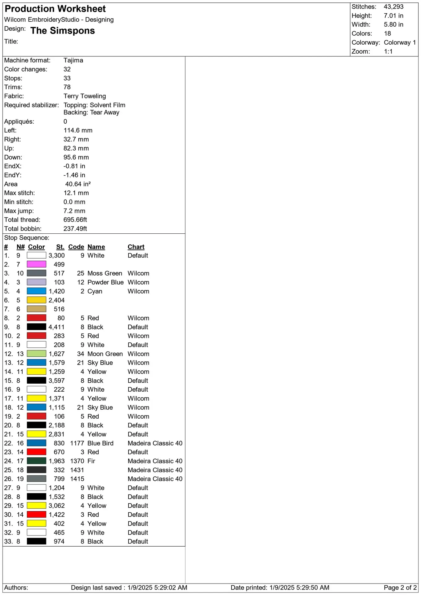 The Simpson - Nike embroidery design file - instant download — view 3