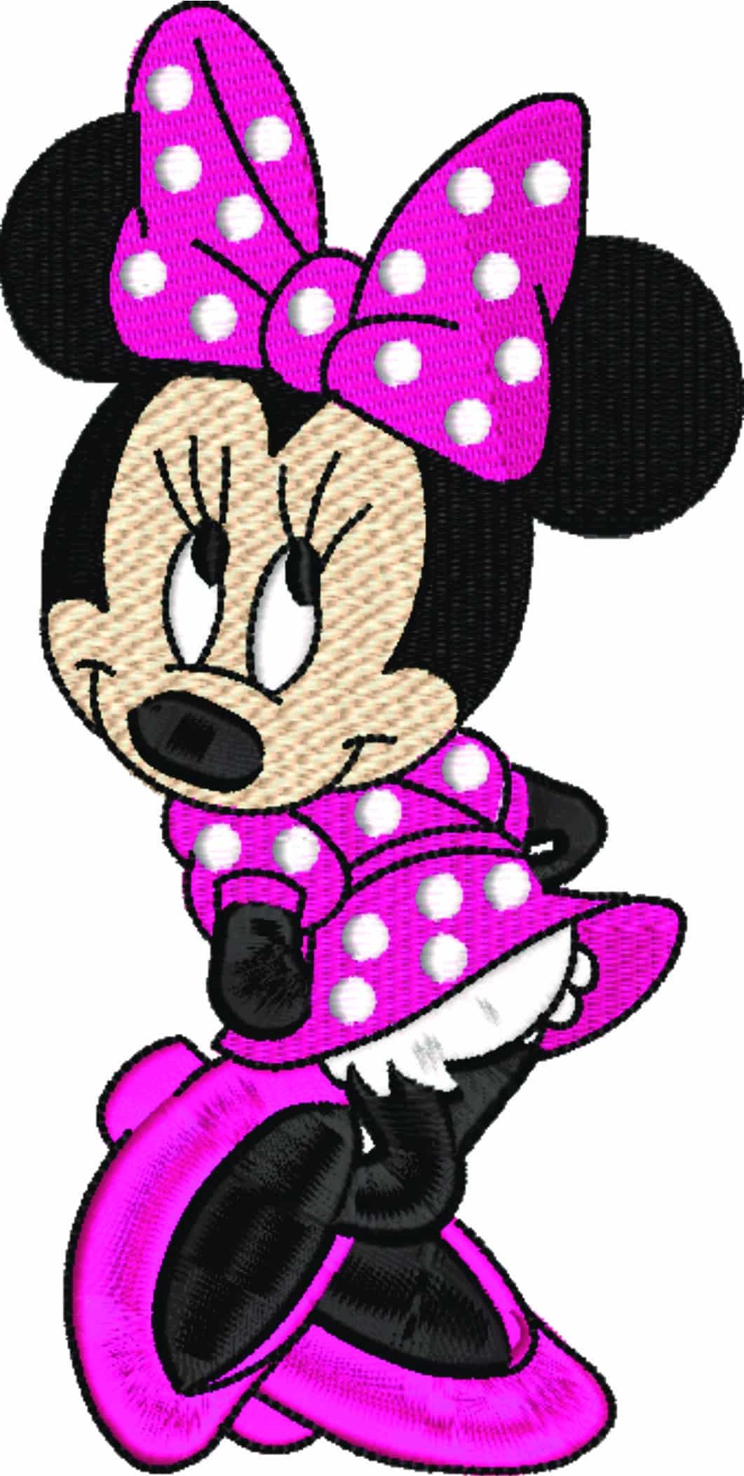 Minnie Mouse Posing - embroidery design file - instant download — view 3