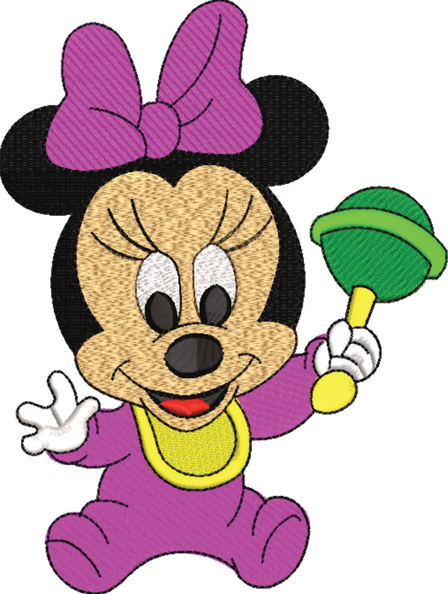 Baby Minnie Mouse - embroidery design file - instant download — view 4