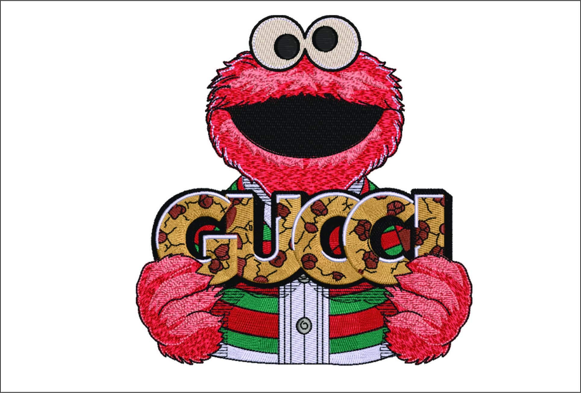 Gucci Elmo - embroidery design file - instant download