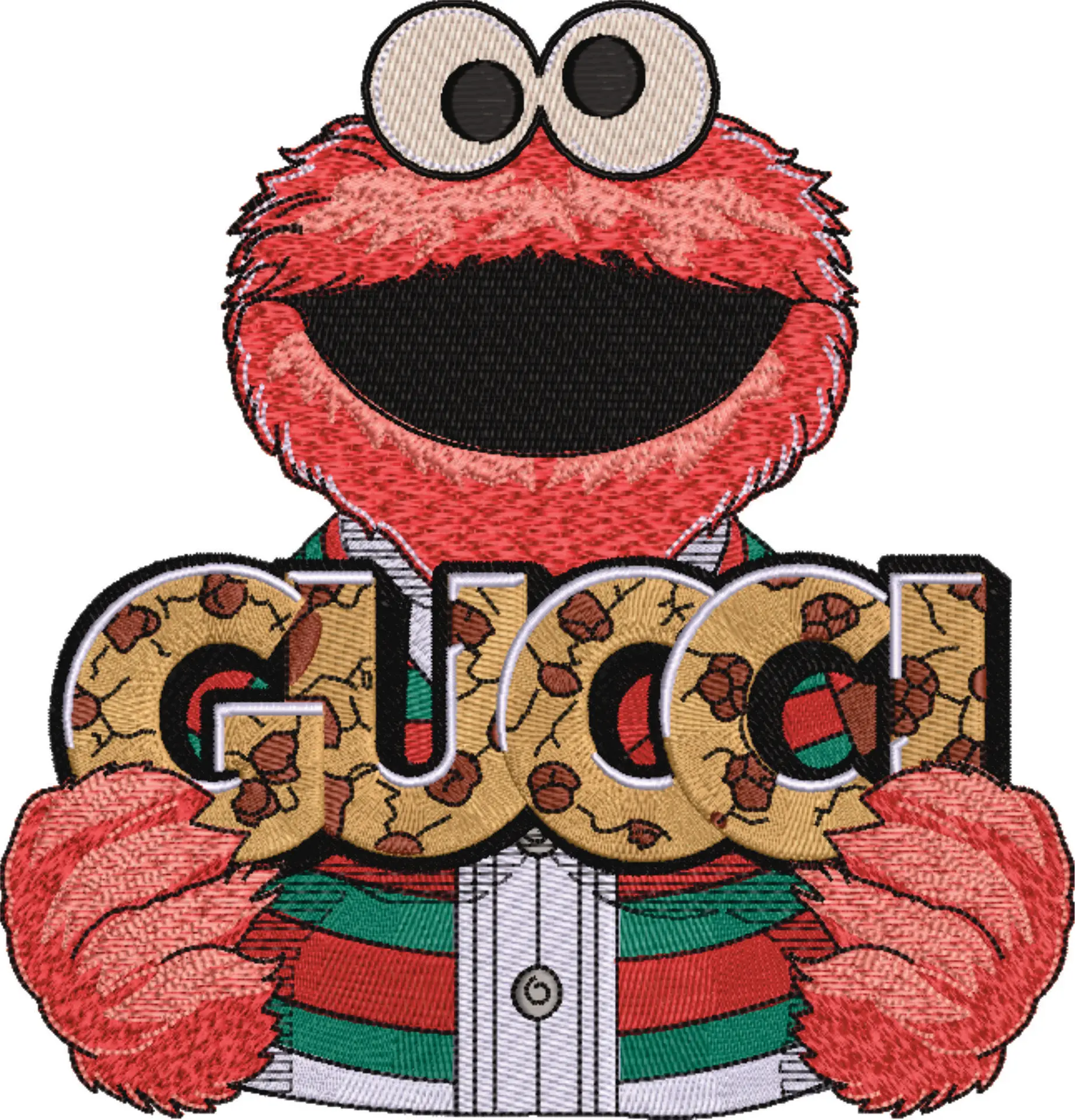Gucci Elmo - embroidery design file - instant download — view 4