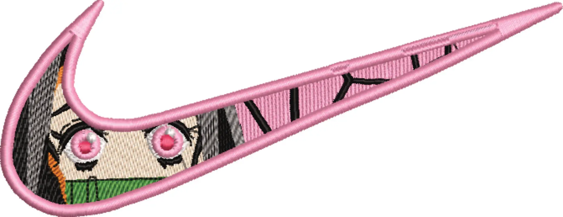 Nike eyes - Anime - Nike embroidery design - instant download — view 4