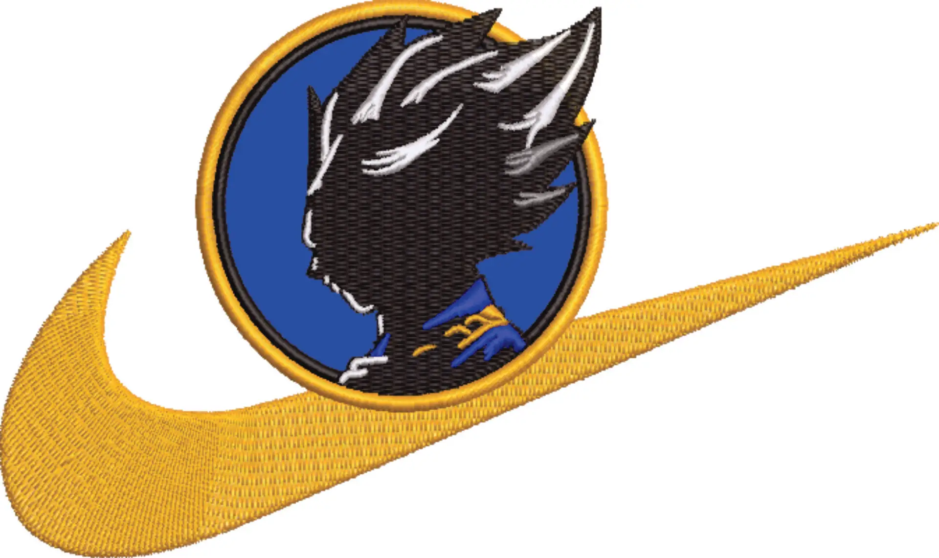 Nike Silhouette - Anime - Nike embroidery design - instant download — view 4