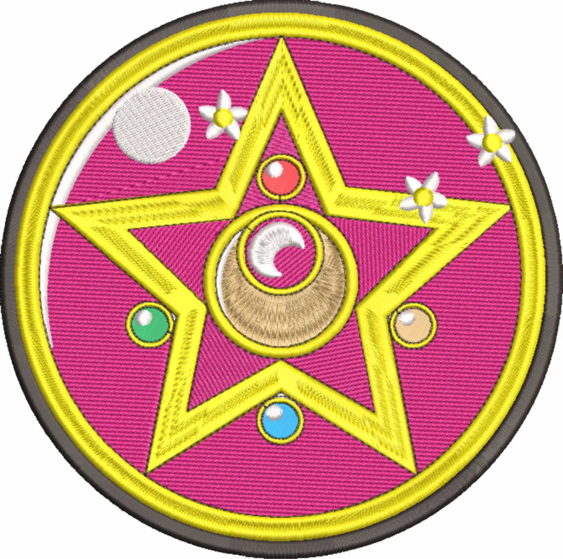 Crystal Star Sailor Moon - Anime - Nike embroidery design - instant download — view 4