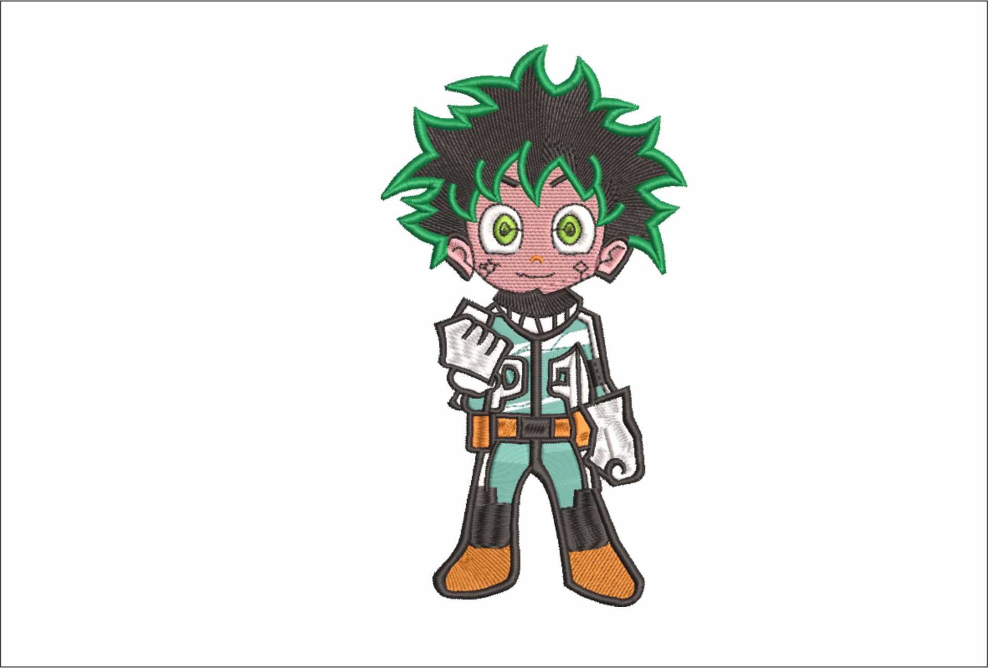 Deku My Hero Academia - Anime - Nike embroidery design - instant download