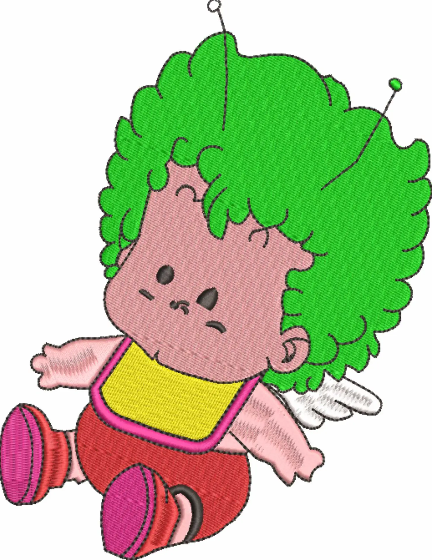 Dr Slump Gatchan - Anime - Nike embroidery design - instant download — view 4