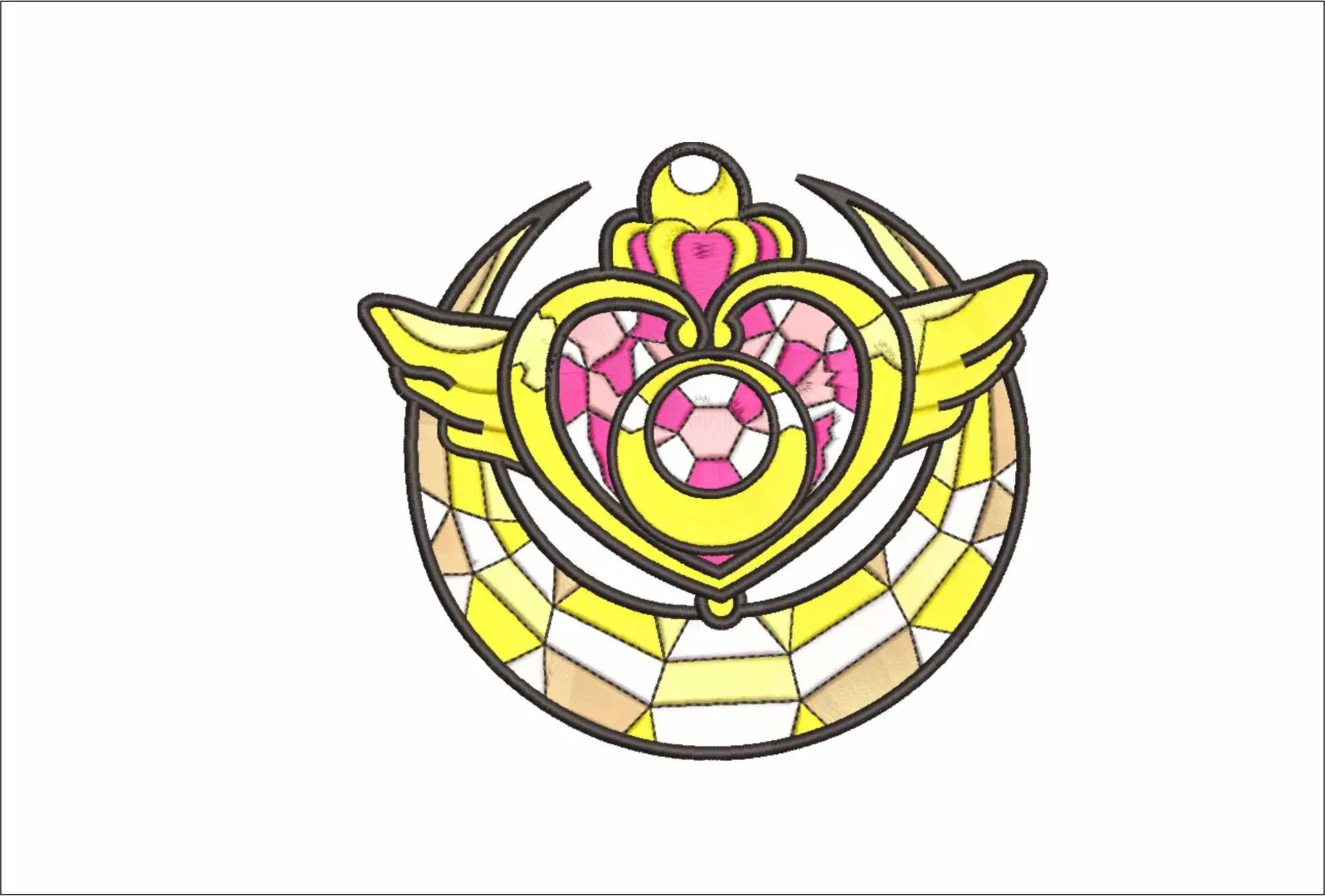 Heart Crystal Sailor Moon - Anime - Nike embroidery design - instant download