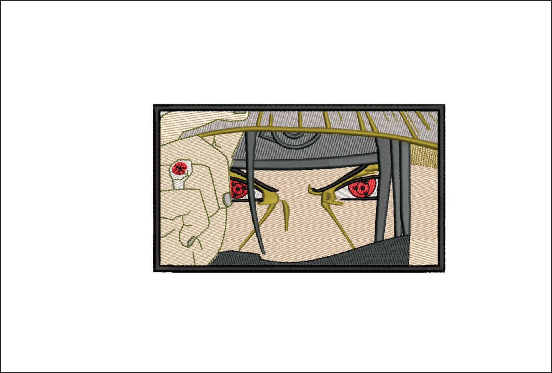 Itachi Face - Anime - Nike embroidery design - instant download