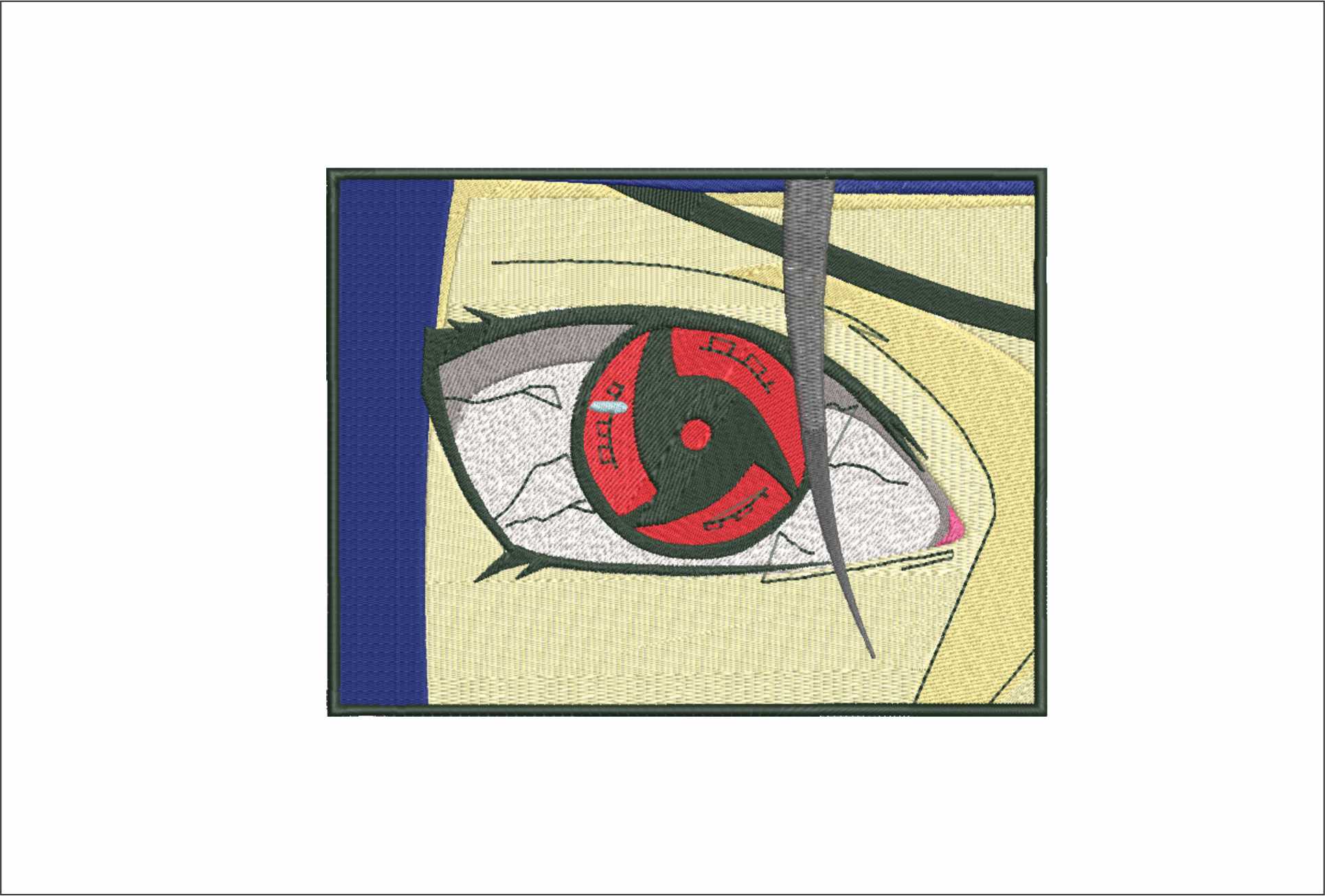 Itachi Sharingan Eye - Anime - Nike embroidery design - instant download