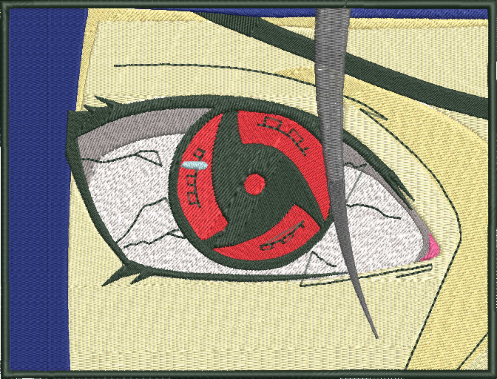 Itachi Sharingan Eye - Anime - Nike embroidery design - instant download — view 4