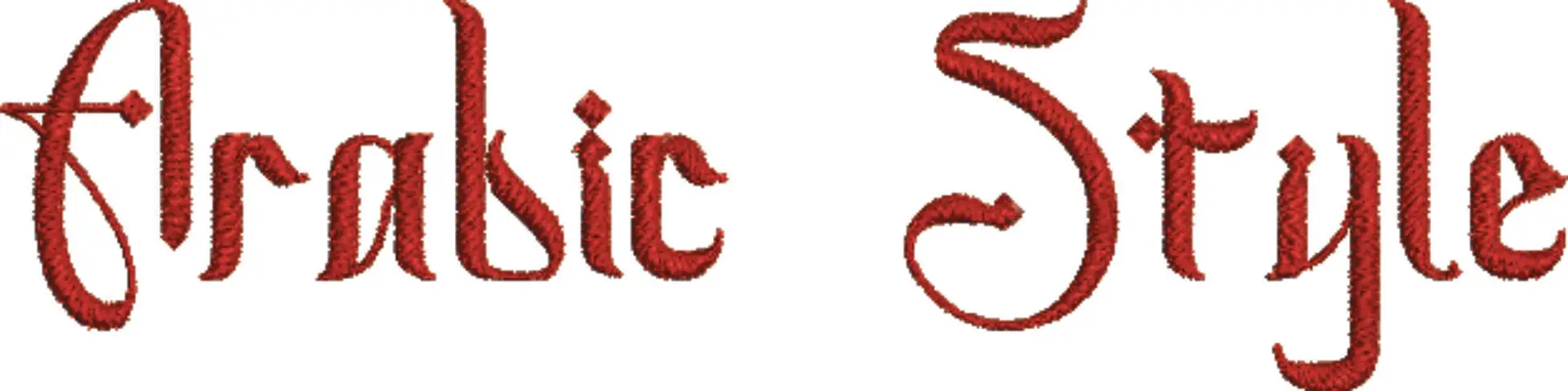 Arabic Embroidery Font Set - 1" 1.5" 2" 2.5" 3" and 4" - Machine Embroidery Alphabet Font - instant download — view 3