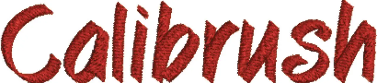 Calibrush Embroidery Font Set - 1" 1.5" 2" 2.5" 3" and 4" - Machine Embroidery Alphabet Font - instant download — view 3