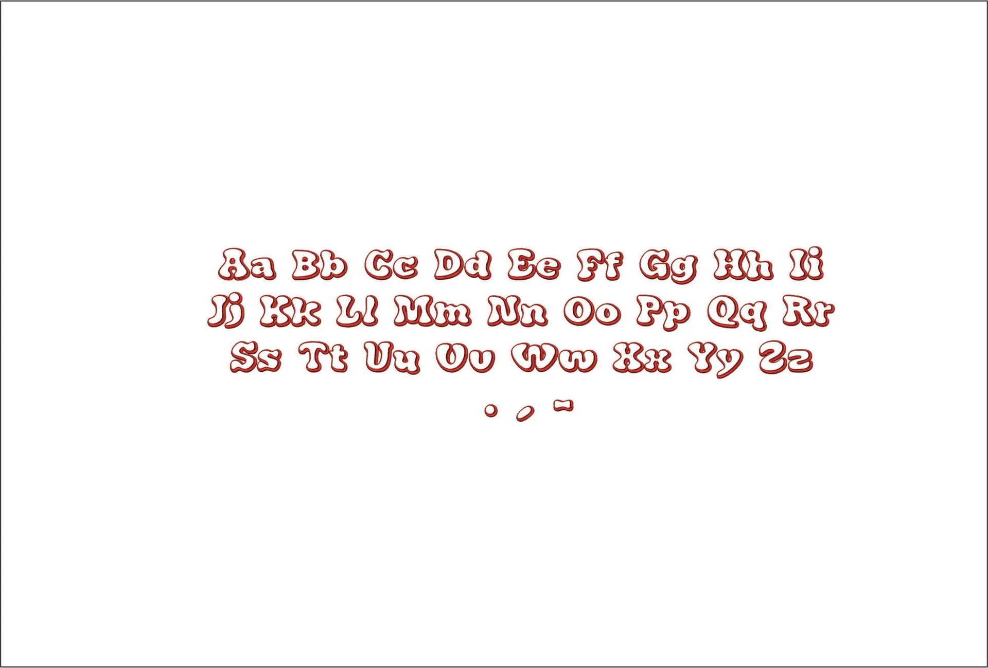 Candy Pop Embroidery Font Set - 1" 1.5" 2" 2.5" 3" and 4" - Machine Embroidery Alphabet Font - instant download — view 2