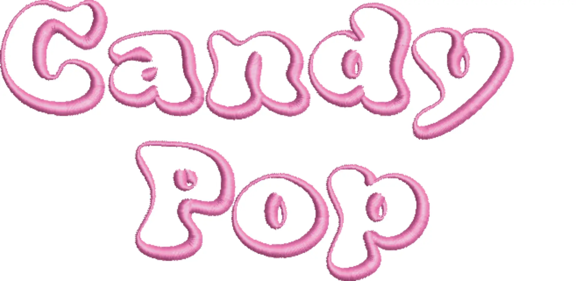 Candy Pop Embroidery Font Set - 1" 1.5" 2" 2.5" 3" and 4" - Machine Embroidery Alphabet Font - instant download — view 3