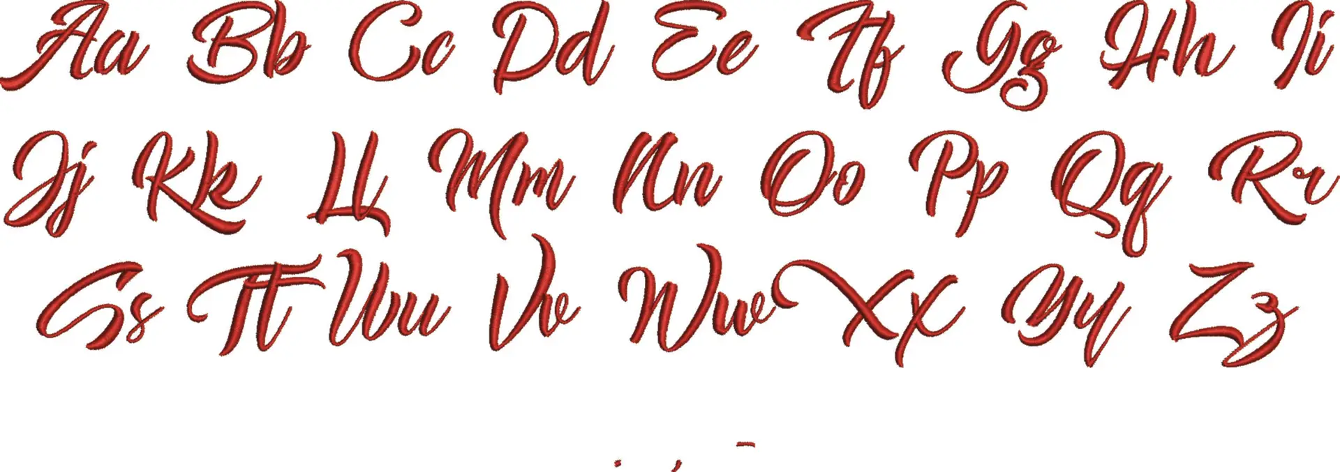 Good Morning Embroidery Font Set - 1" 1.5" 2" 2.5" 3" and 4" - Machine Embroidery Alphabet Font - instant download — view 4