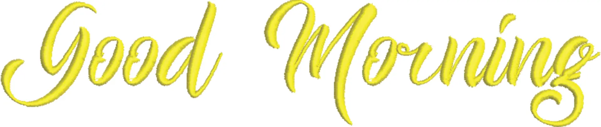 Good Morning Embroidery Font Set - 1" 1.5" 2" 2.5" 3" and 4" - Machine Embroidery Alphabet Font - instant download — view 3