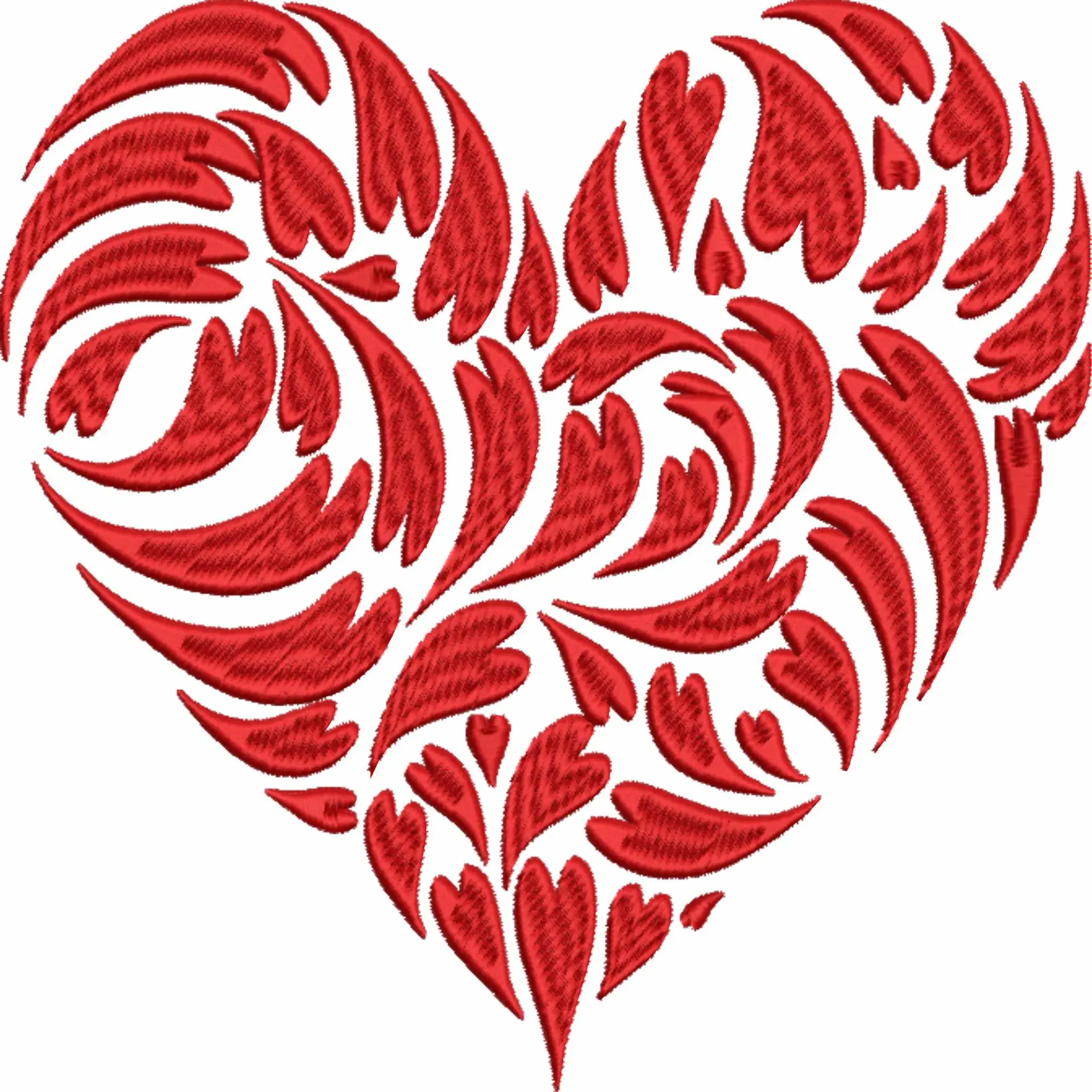 Hearts Heart - Cartoon embroidery design file - instant download — view 4