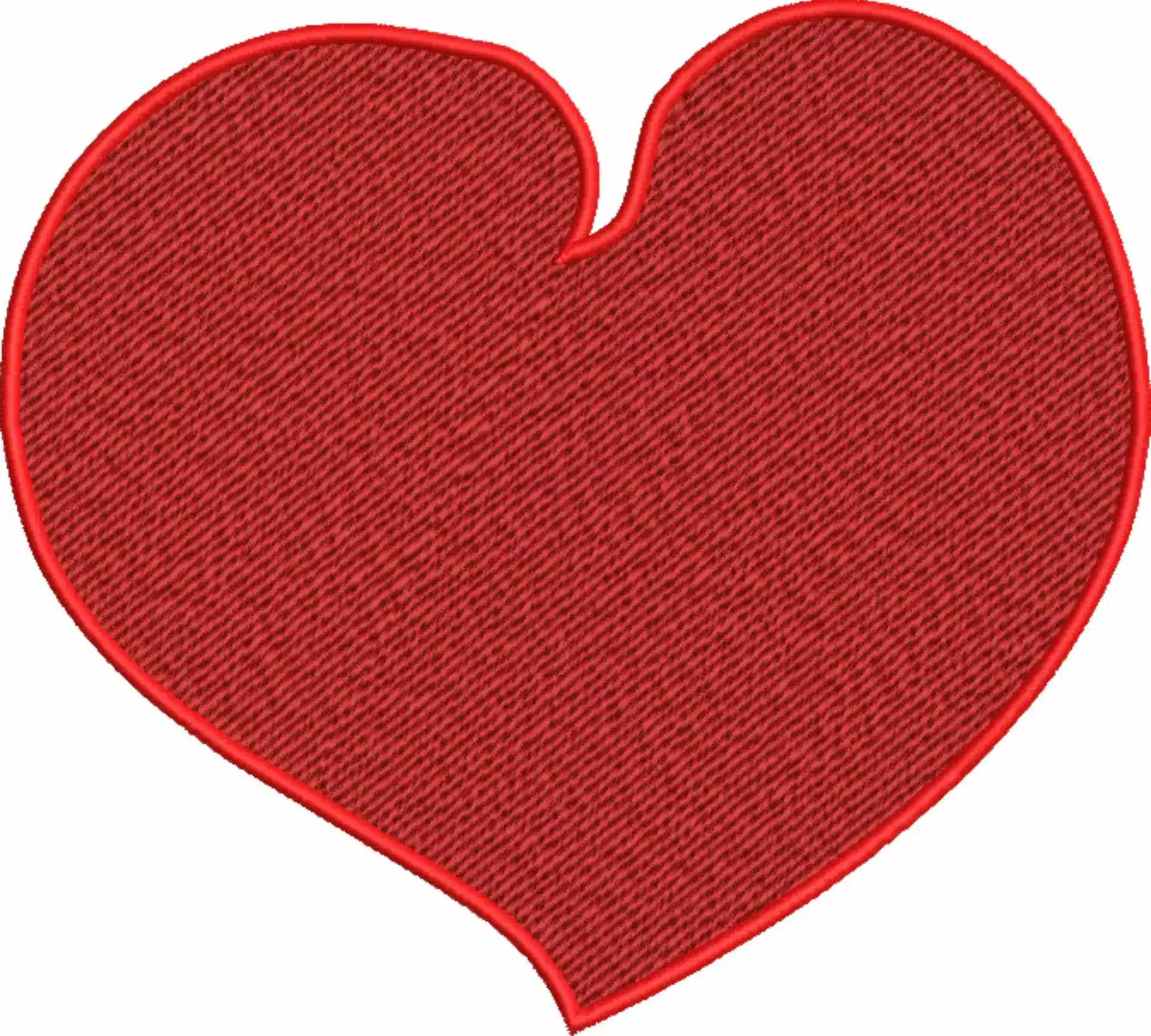 Heart - Cartoon embroidery design file - instant download — view 4