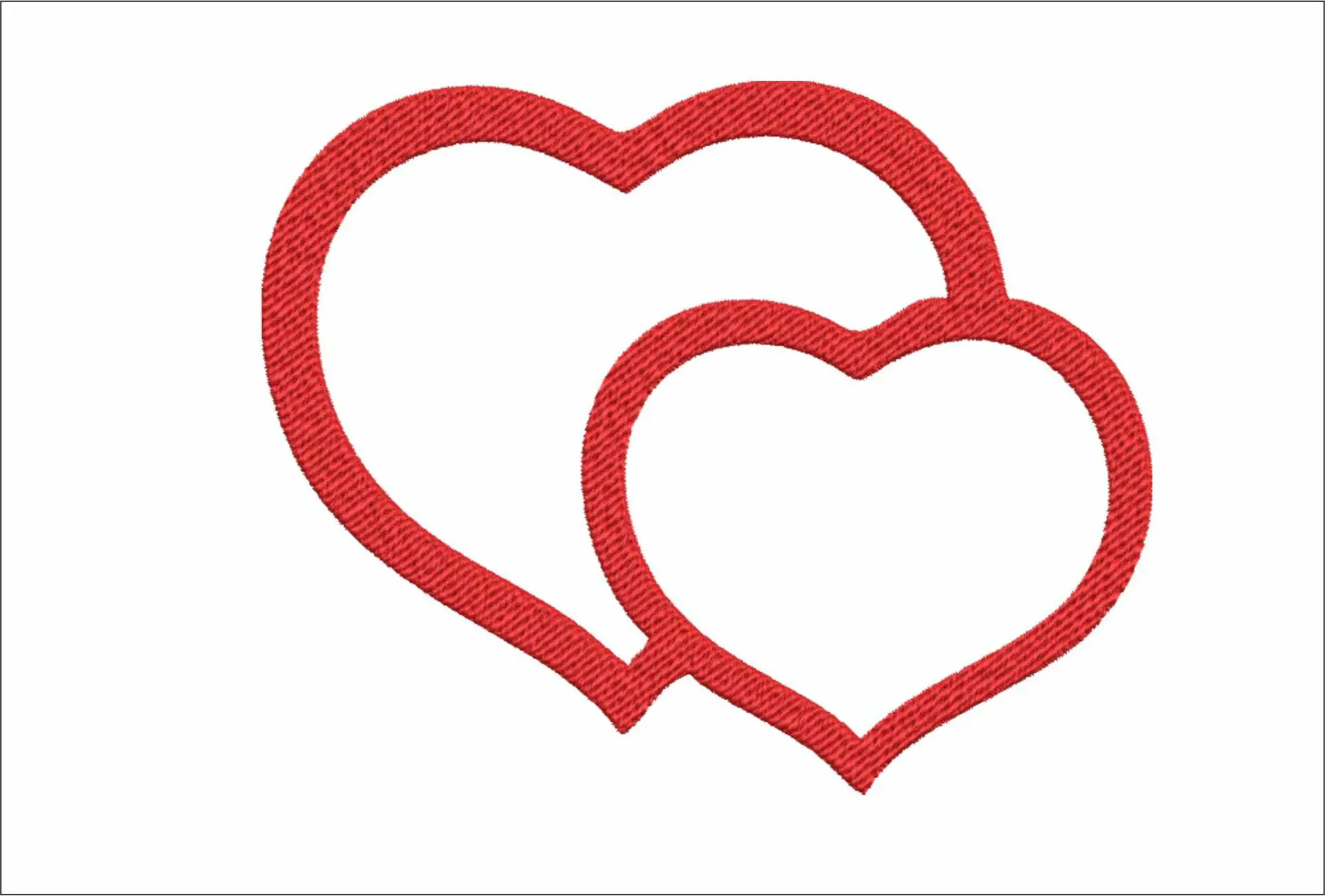 Parent Heart - Cartoon embroidery design file - instant download