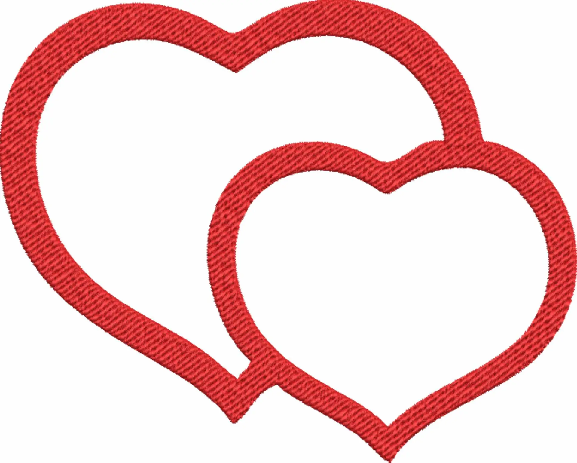 Parent Heart - Cartoon embroidery design file - instant download — view 4