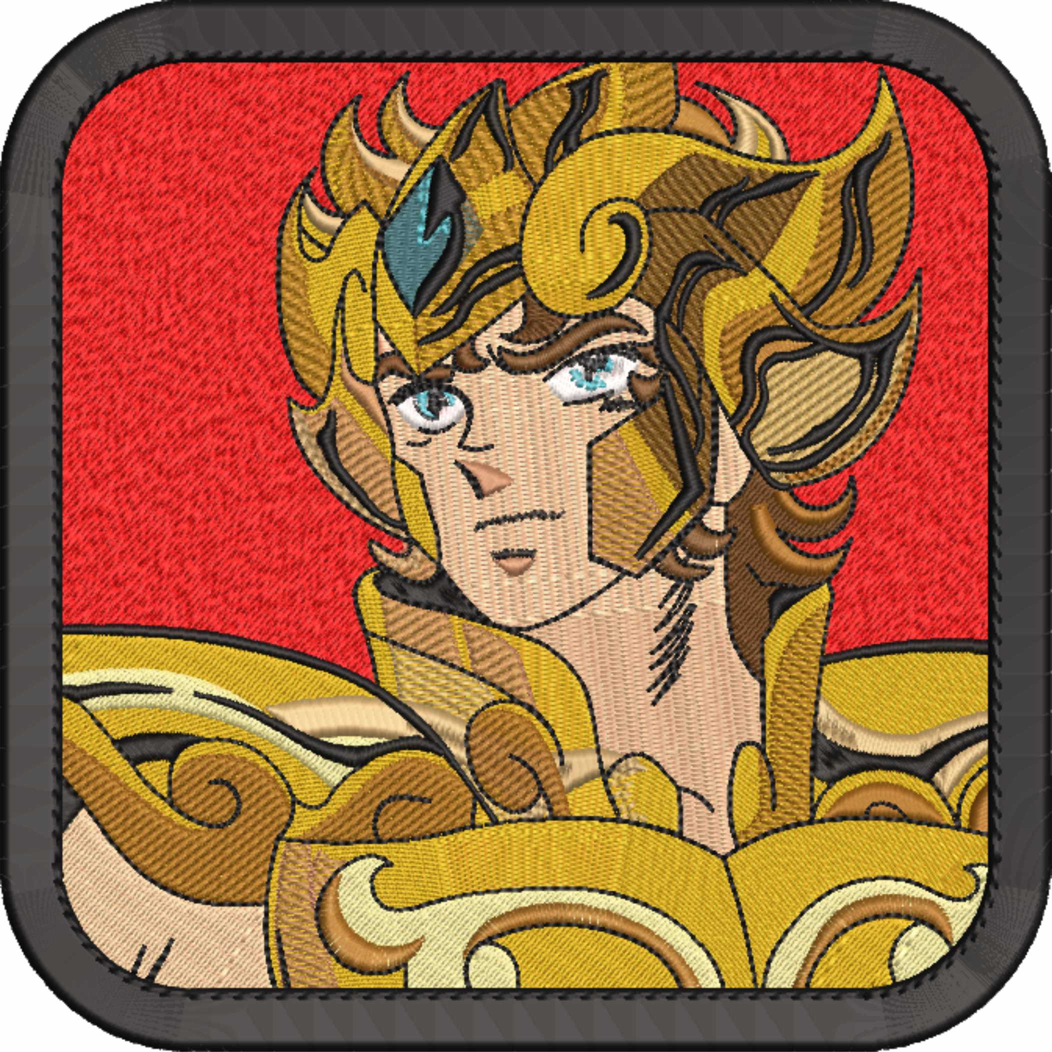 Leo Aioria - Anime - Nike embroidery design - instant download — view 4