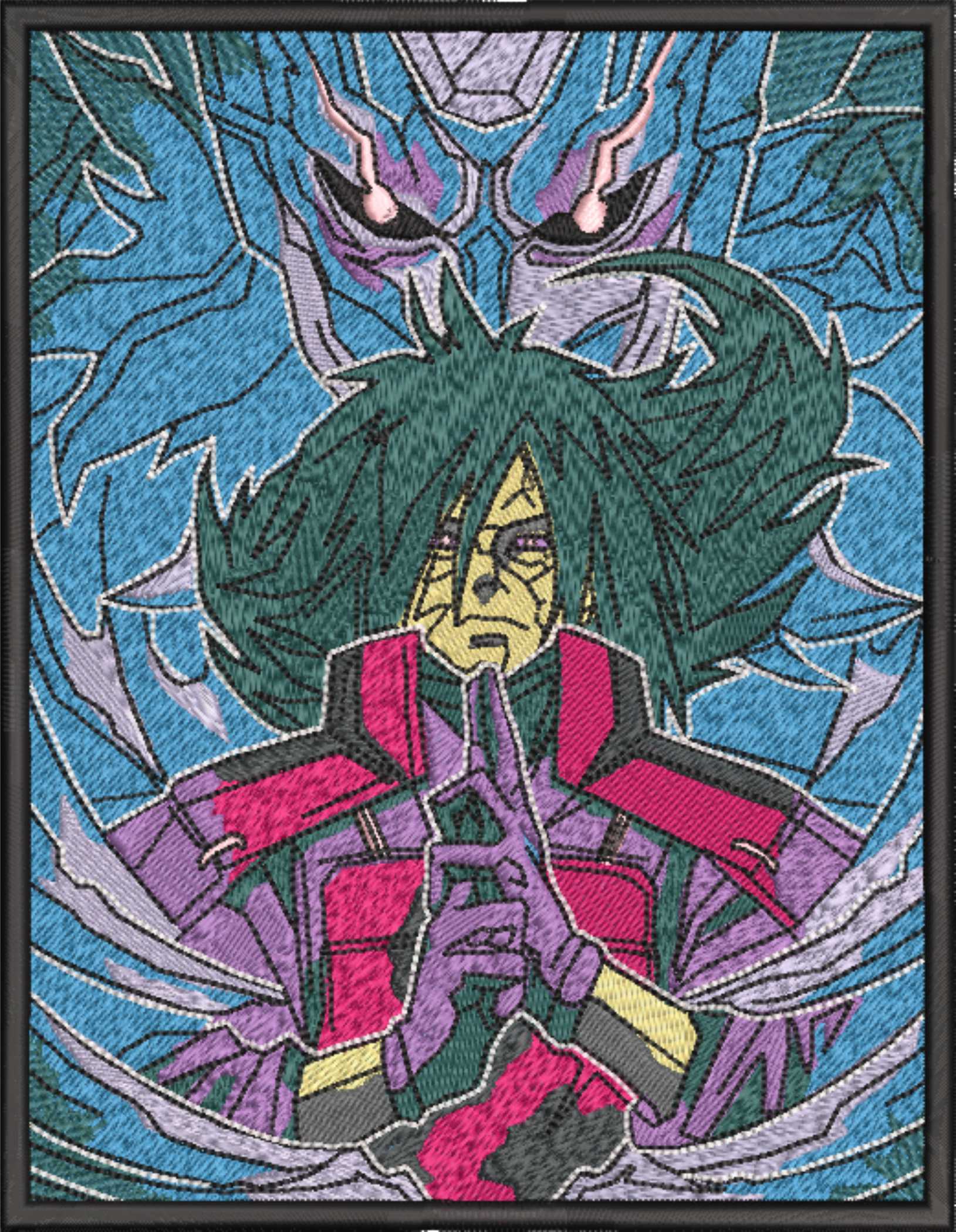 Madara Uchiha - Anime - Nike embroidery design - instant download — view 4
