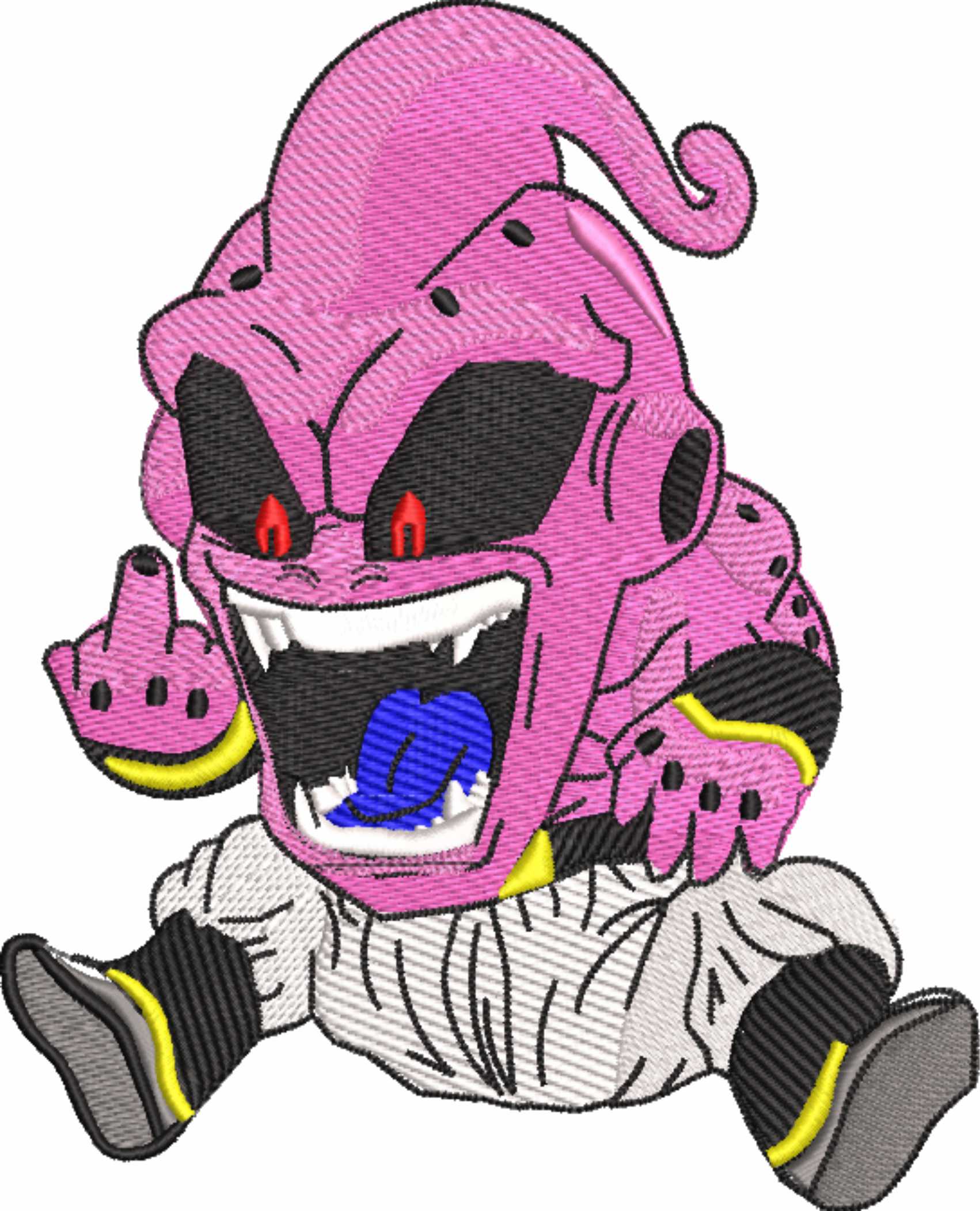 Majin Kid Buu Dragon Ballz - Anime - Nike embroidery design - instant download — view 4