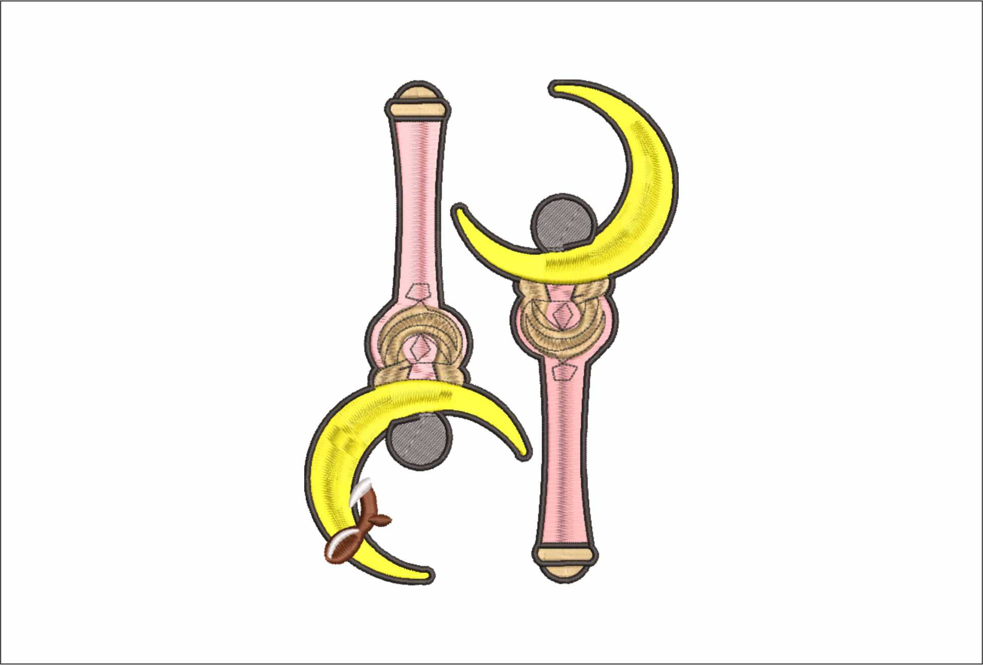 Moon Stick Sailor Moon - Anime - Nike embroidery design - instant download