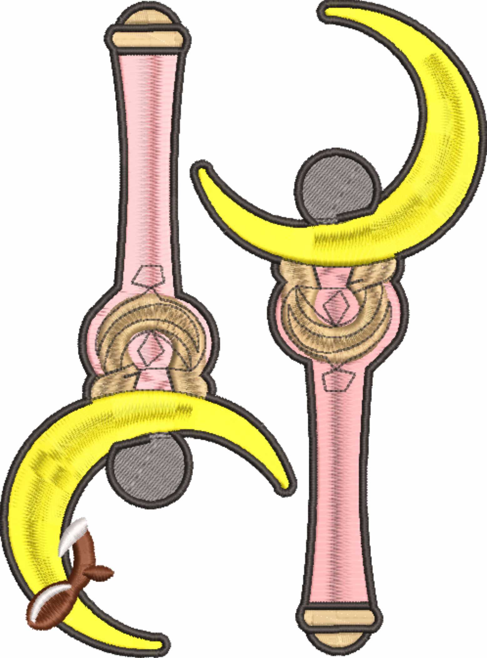 Moon Stick Sailor Moon - Anime - Nike embroidery design - instant download — view 3