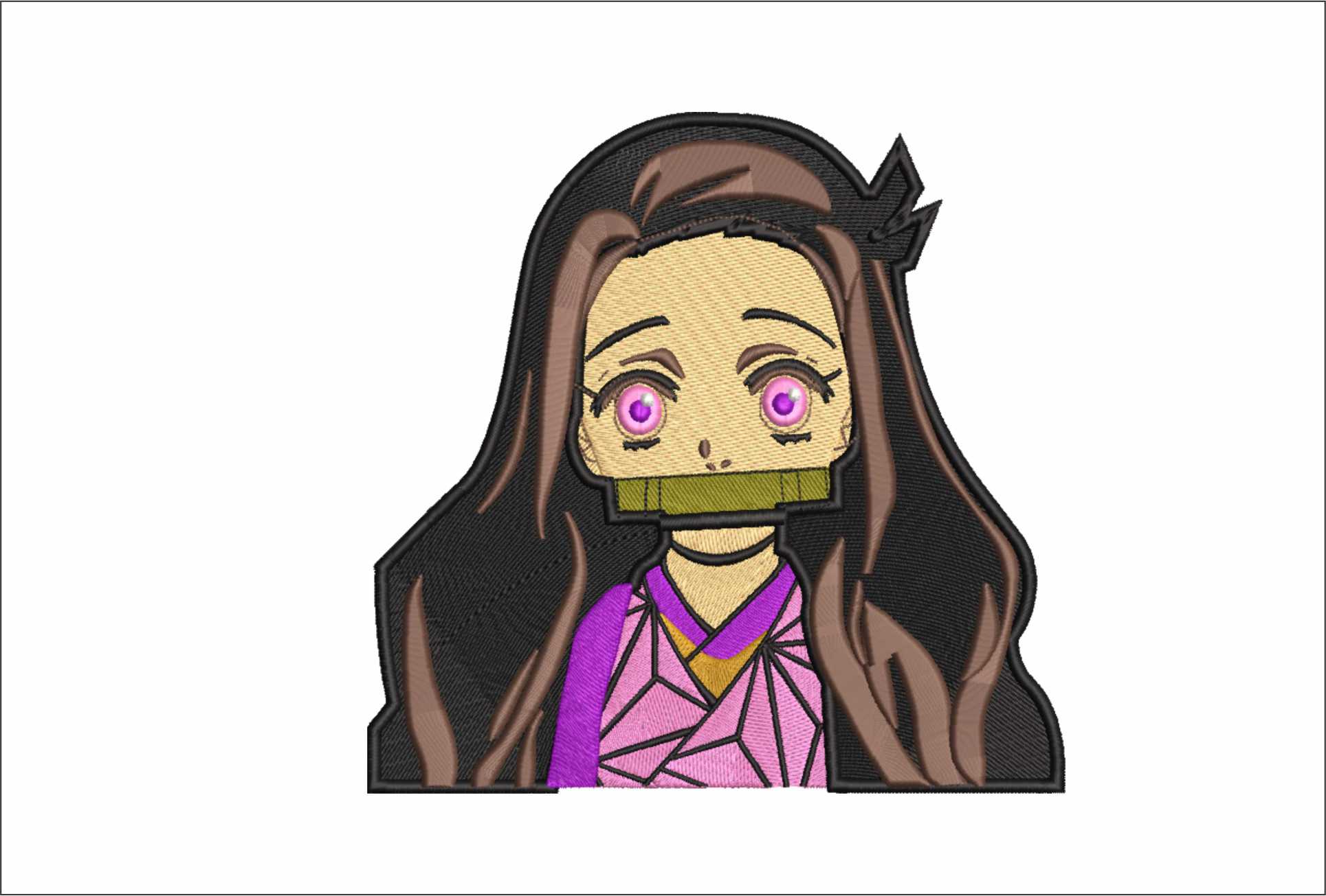 Nezuko Kamado- Anime - Nike embroidery design - instant download