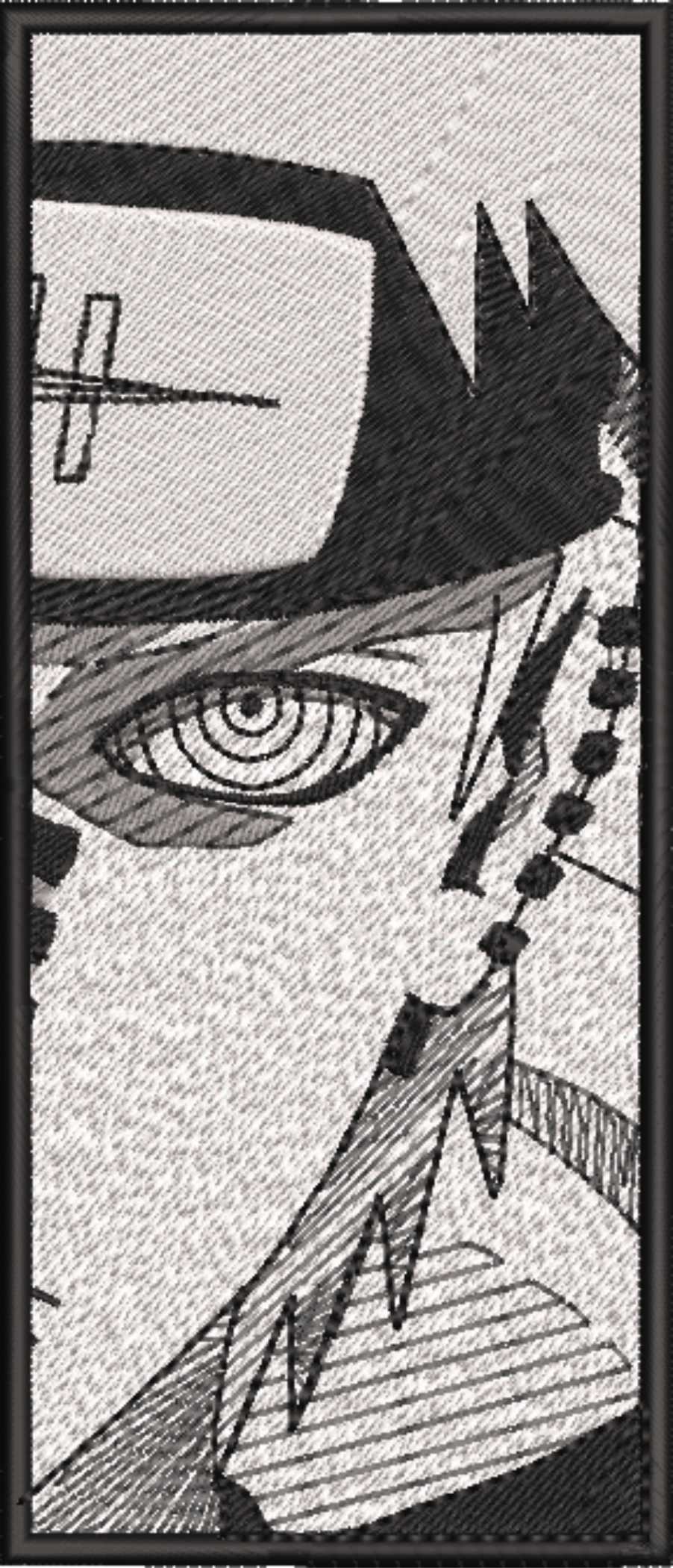 Pain Naruto Half face- Anime - Nike embroidery design - instant download — view 3