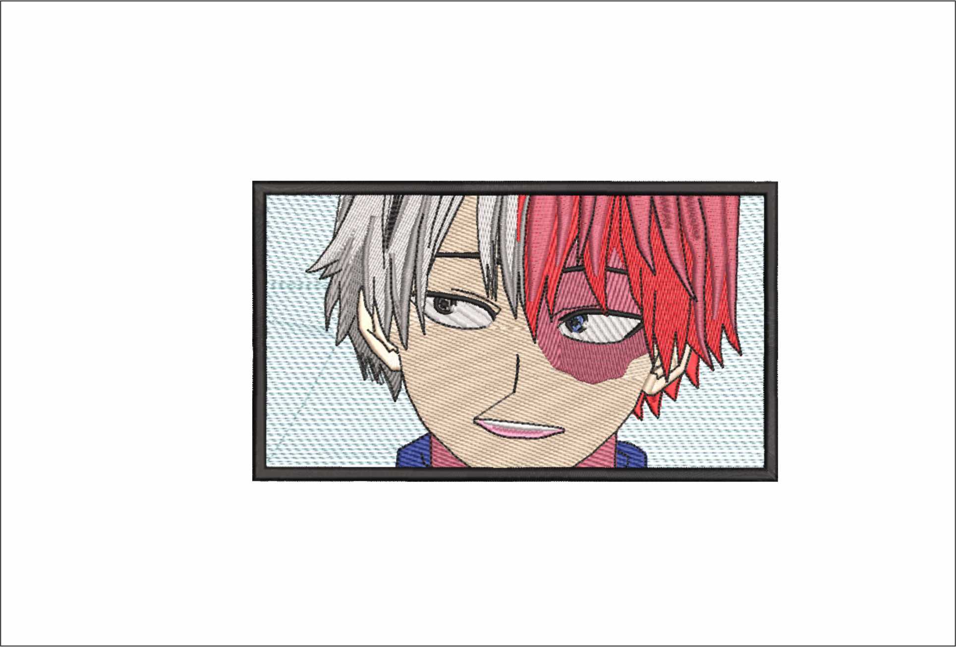 Shoto Todoroki Smile - Anime - Nike embroidery design - instant download