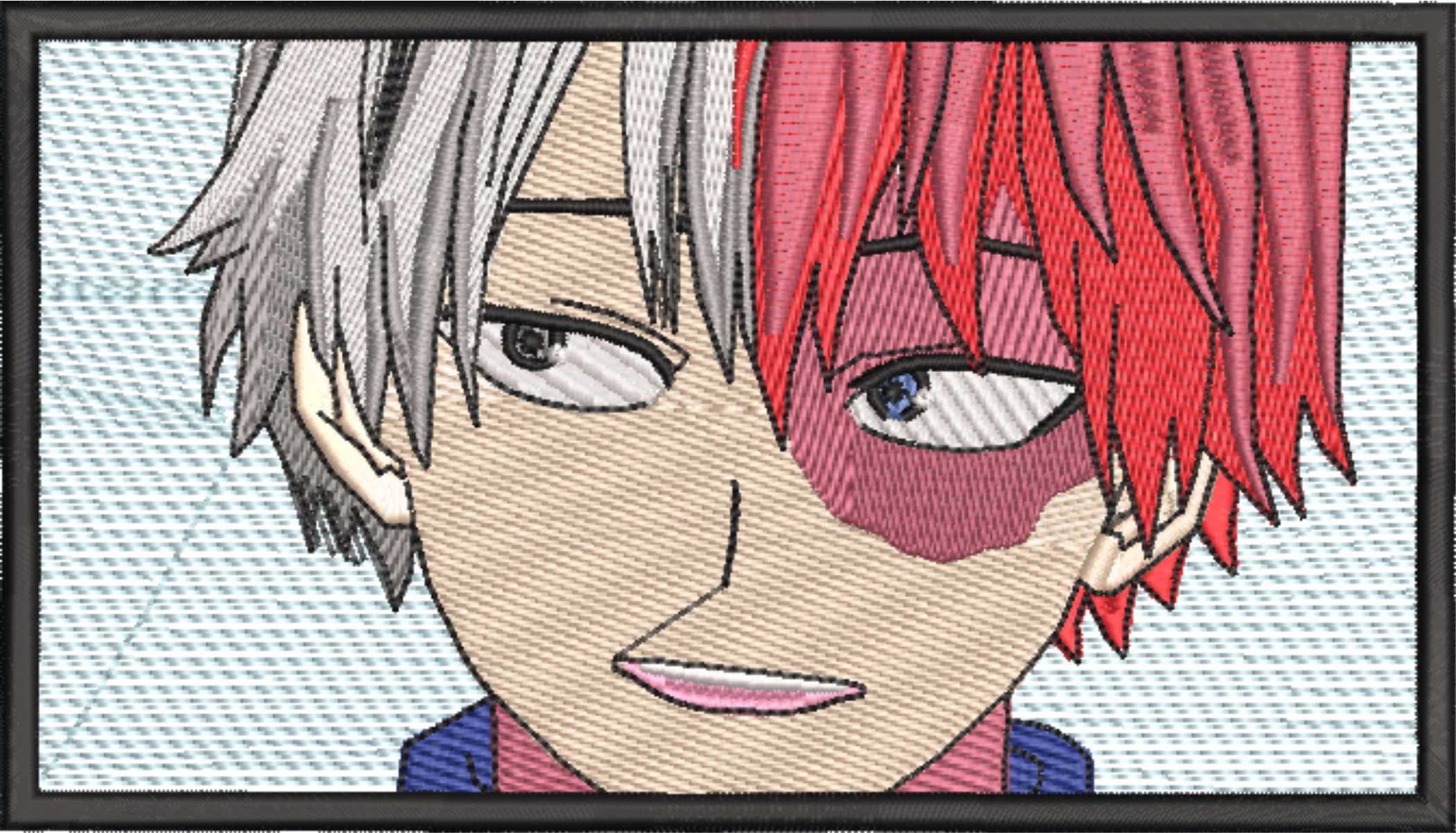 Shoto Todoroki Smile - Anime - Nike embroidery design - instant download — view 4