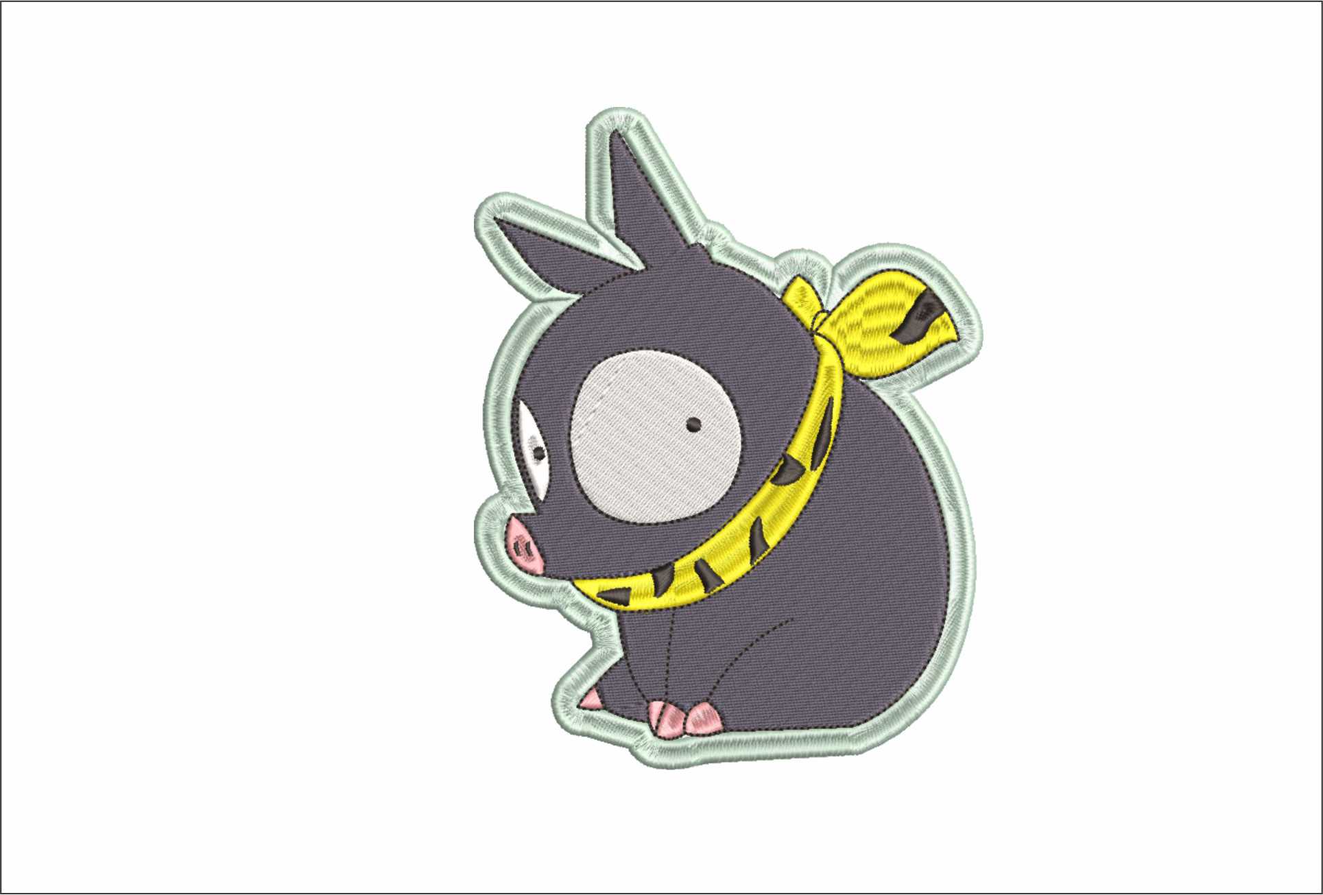 P Chan Ranma - Anime - Nike embroidery design - instant download