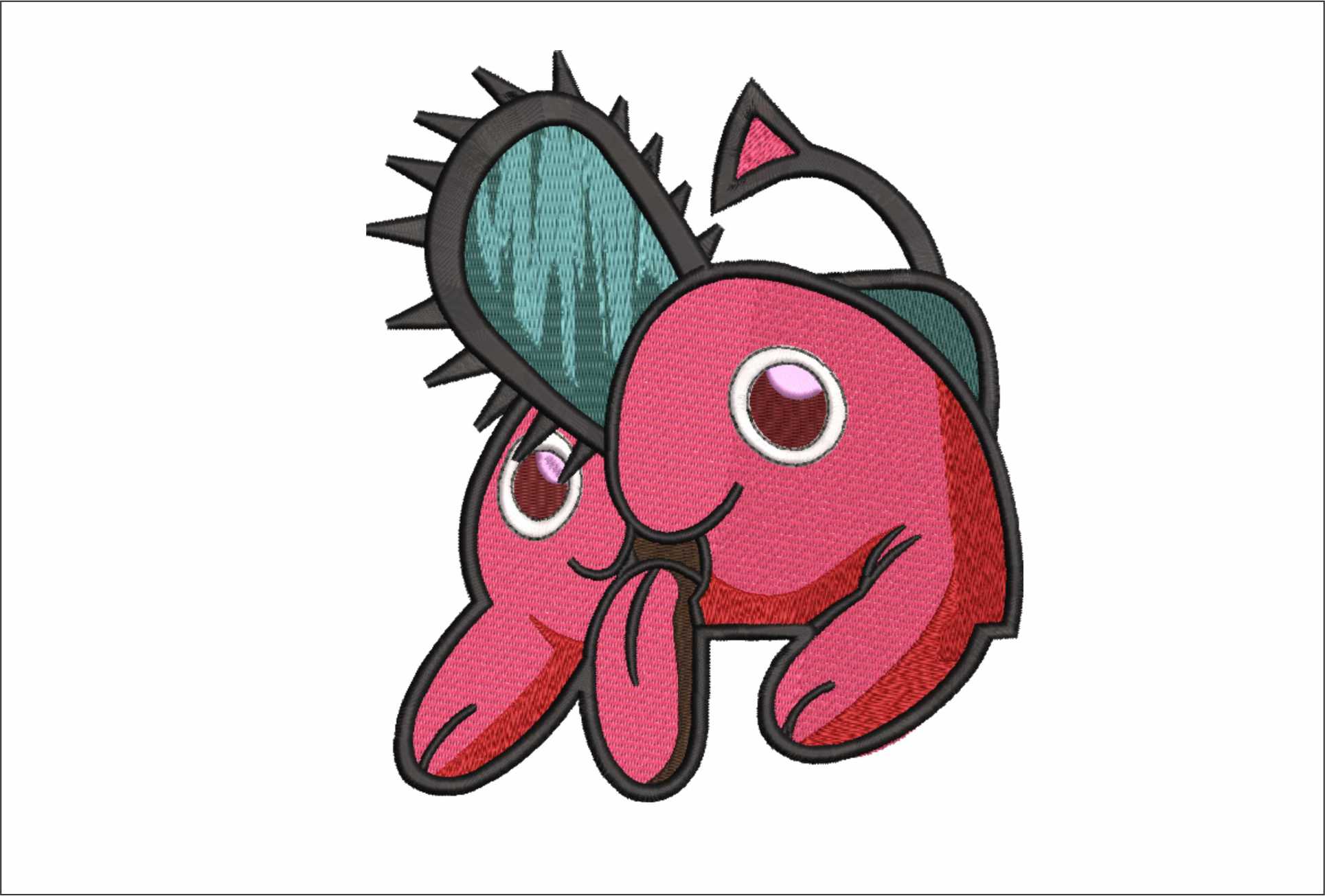 Pochita - Anime - Nike embroidery design - instant download