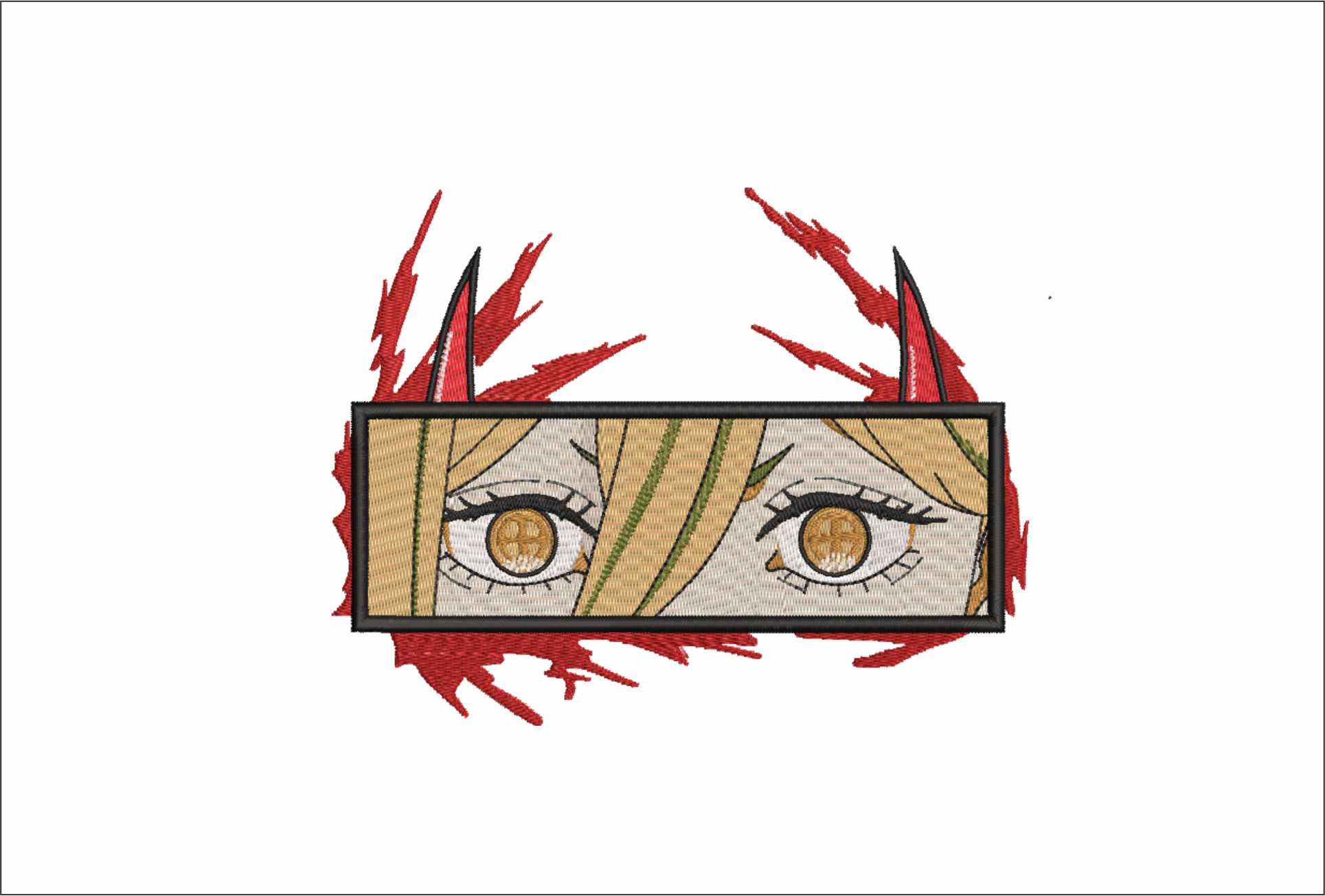 Power Eyes - Anime - Nike embroidery design - instant download